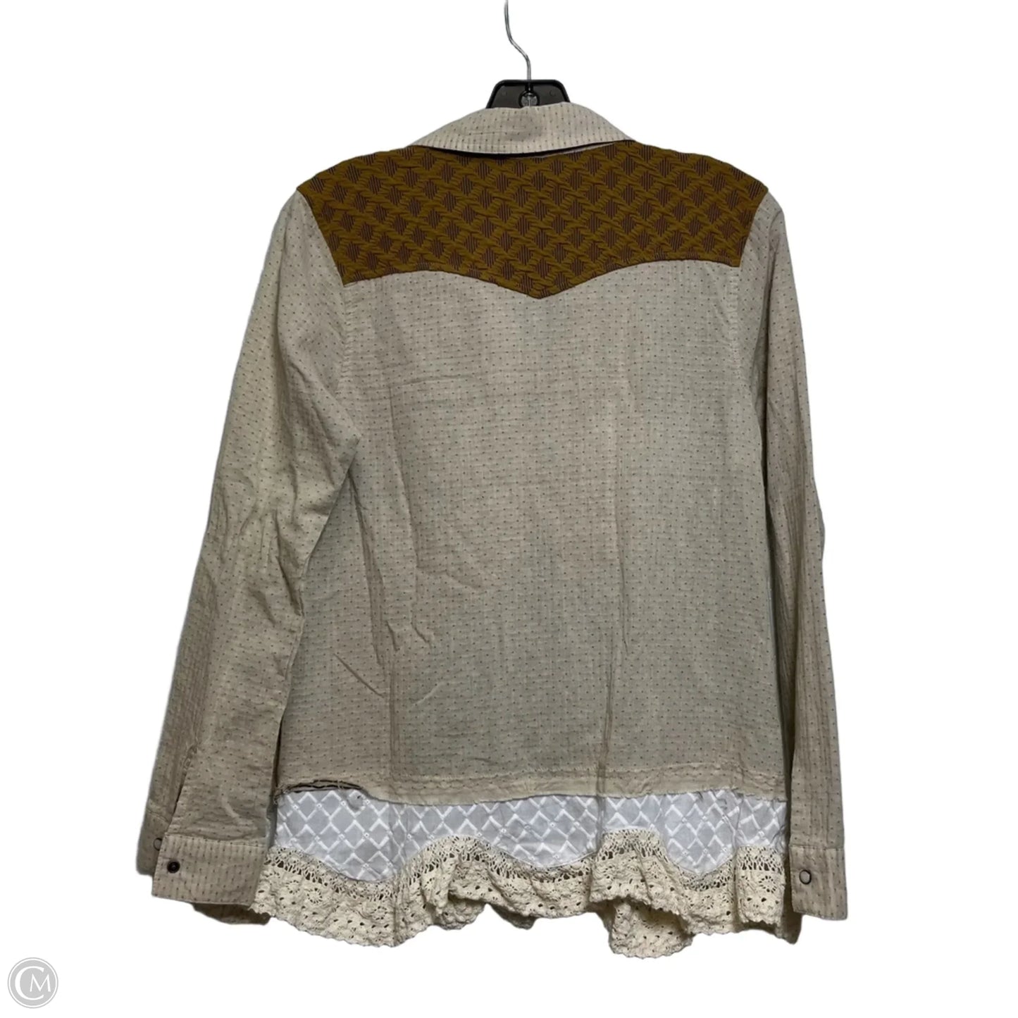 Top Long Sleeve By Clothes Mentor In Beige, Size: Xs