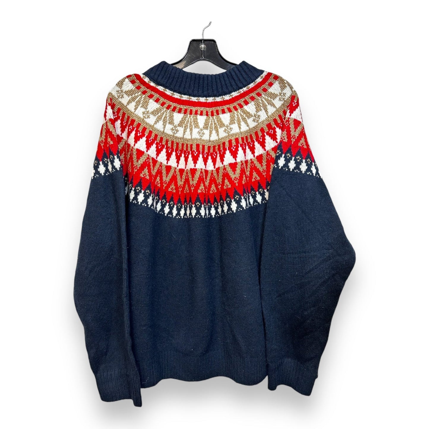 Sweater By Tommy Hilfiger In Red & White, Size: 3x