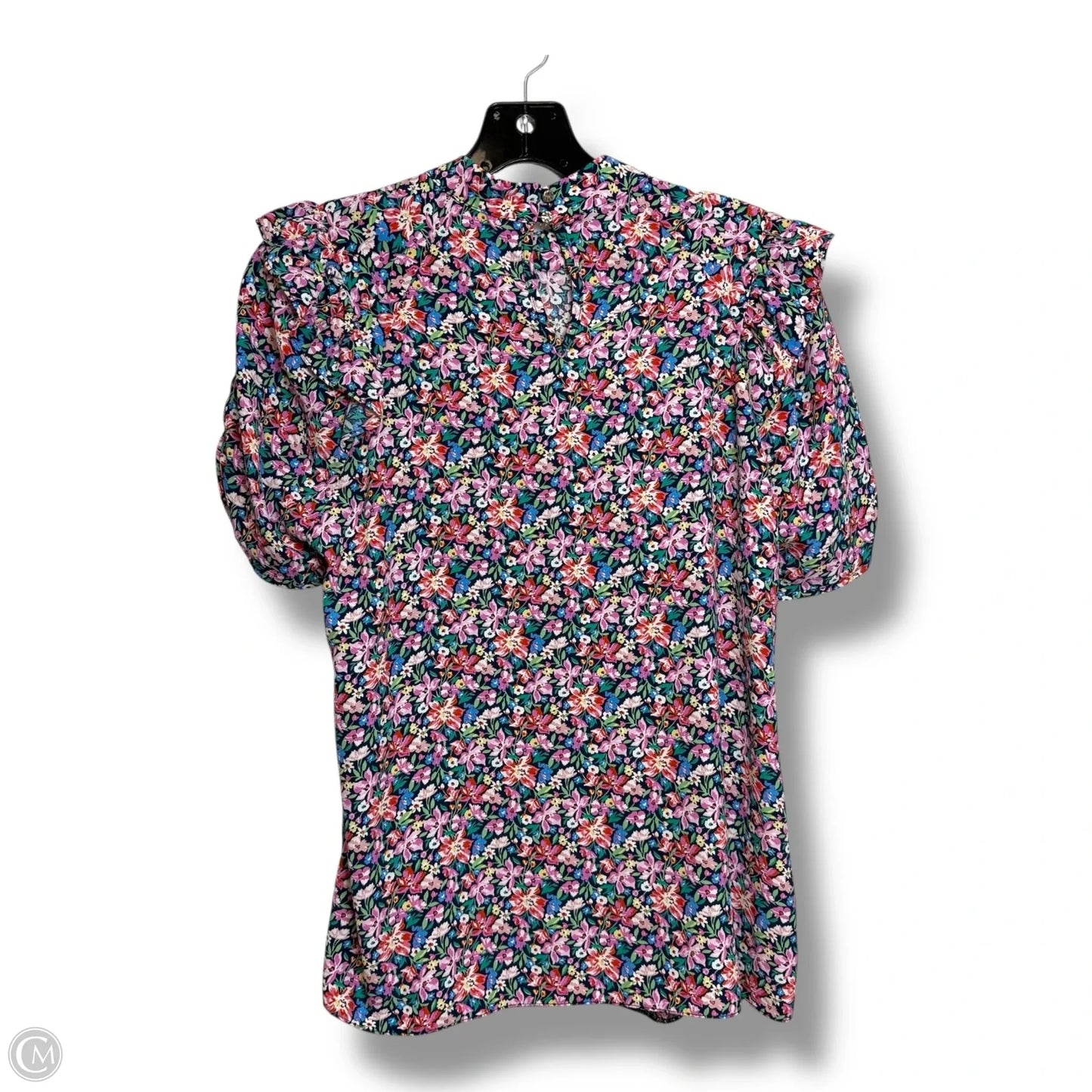 Top Short Sleeve By Cmf In Floral Print, Size: M