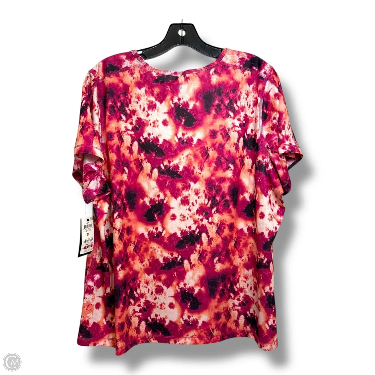 Top Short Sleeve By Ideology In Red, Size: 2x
