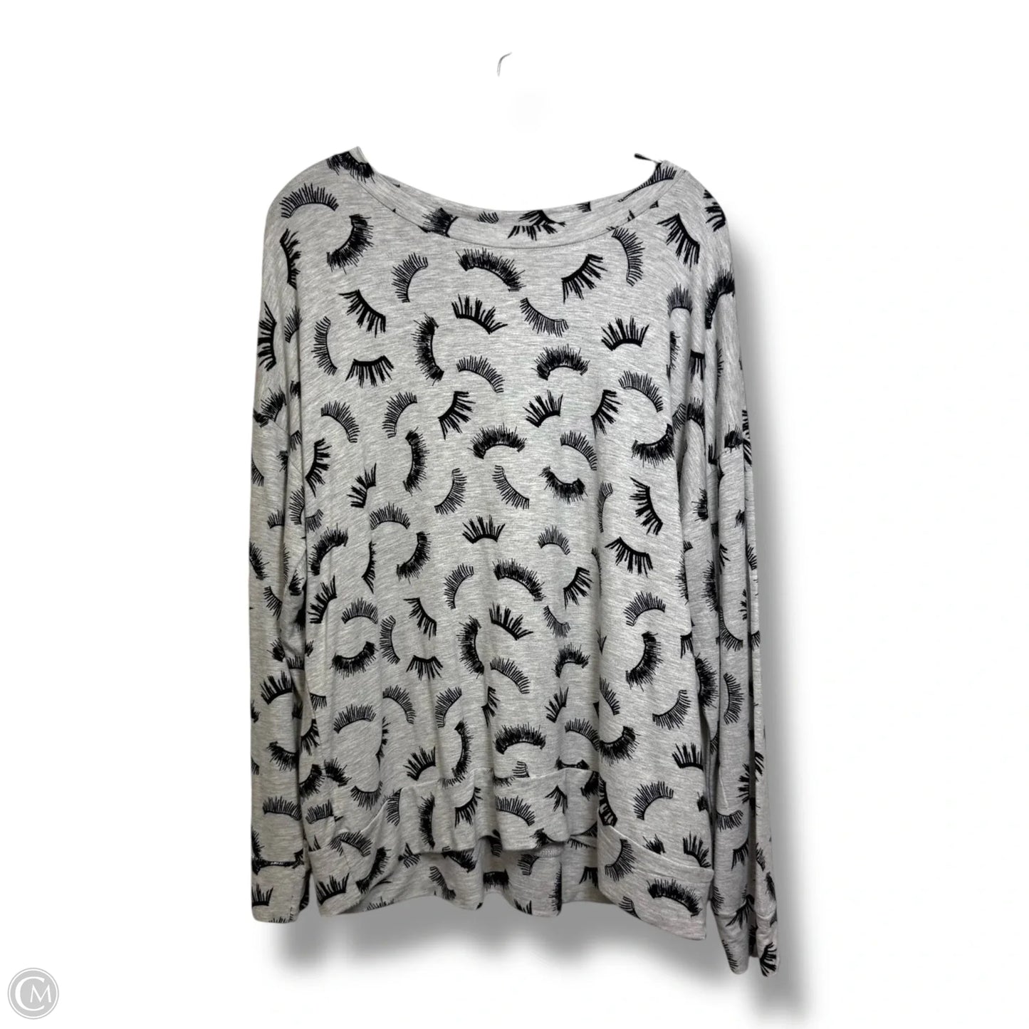 Top Long Sleeve Basic By Cupio In Grey, Size: Xl