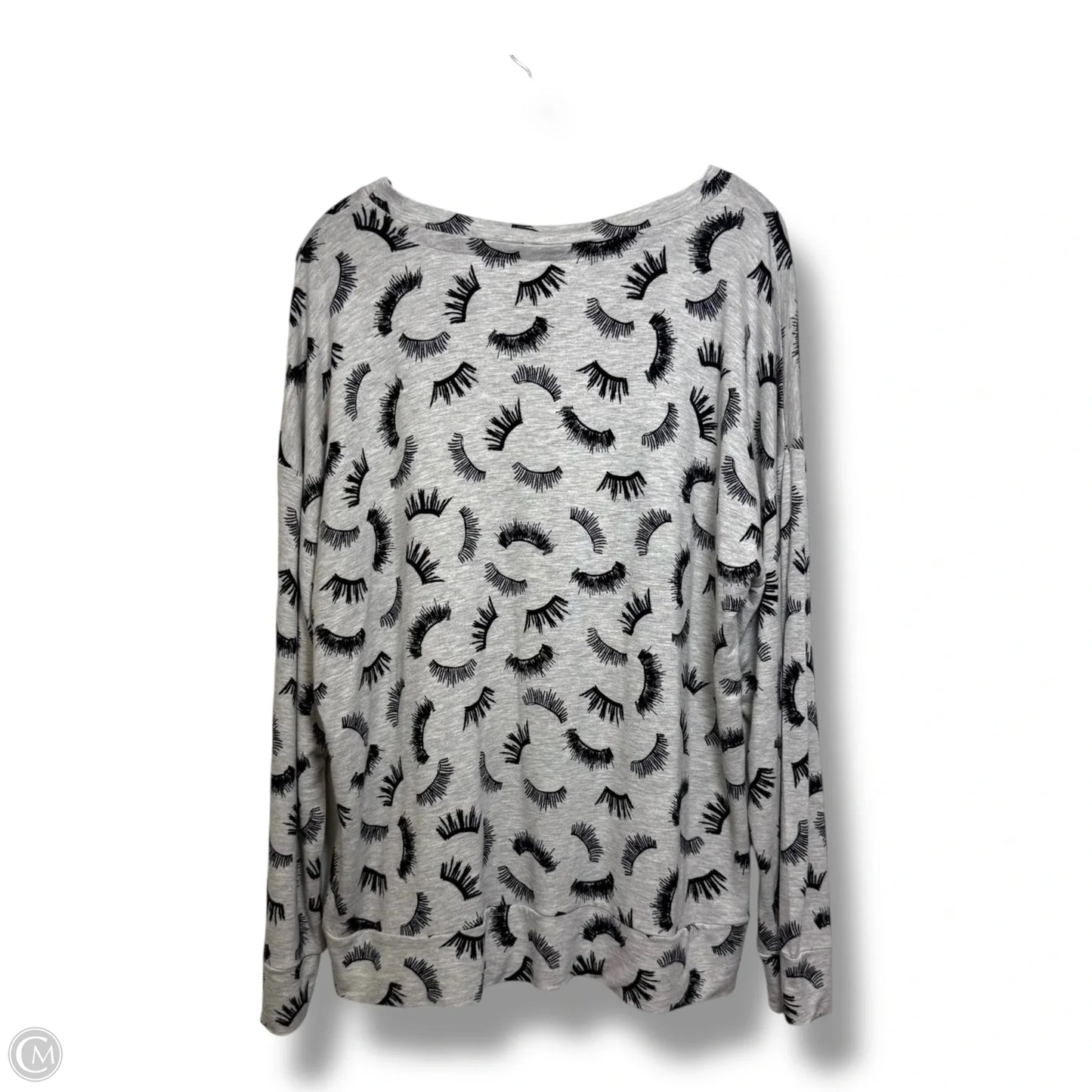 Top Long Sleeve Basic By Cupio In Grey, Size: Xl
