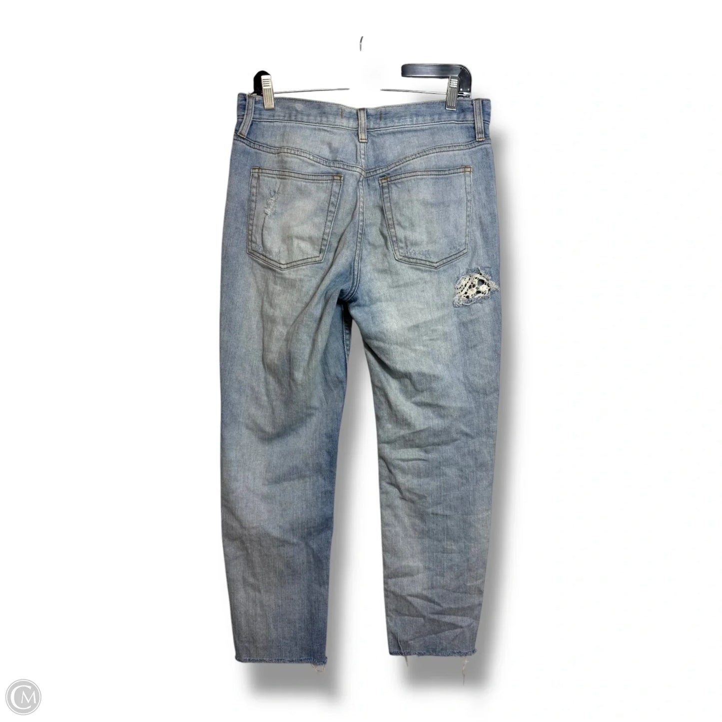 Jeans Straight By Free People In Blue Denim, Size: 6