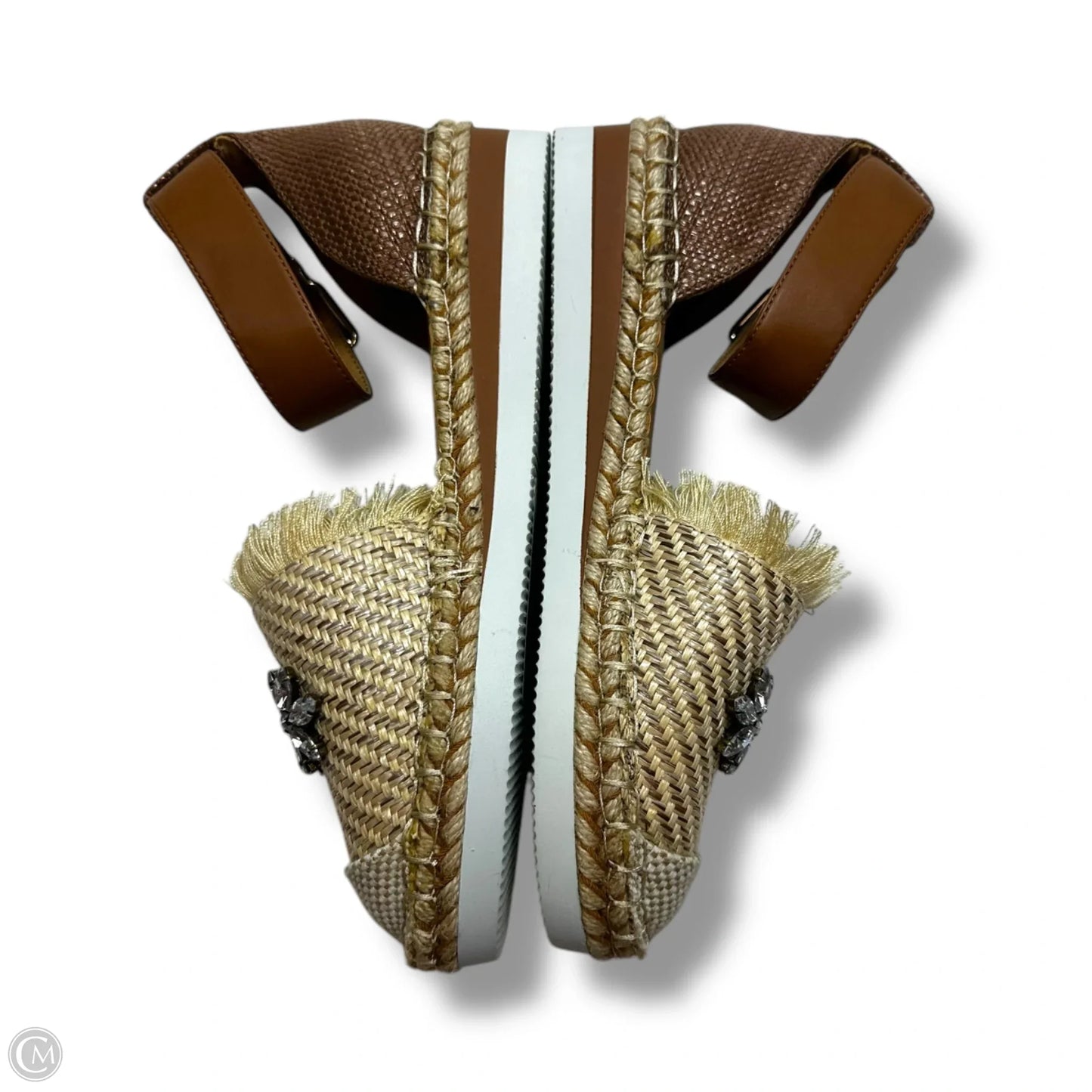 Sandals Flats By Crown Vintage In Tan, Size: 6