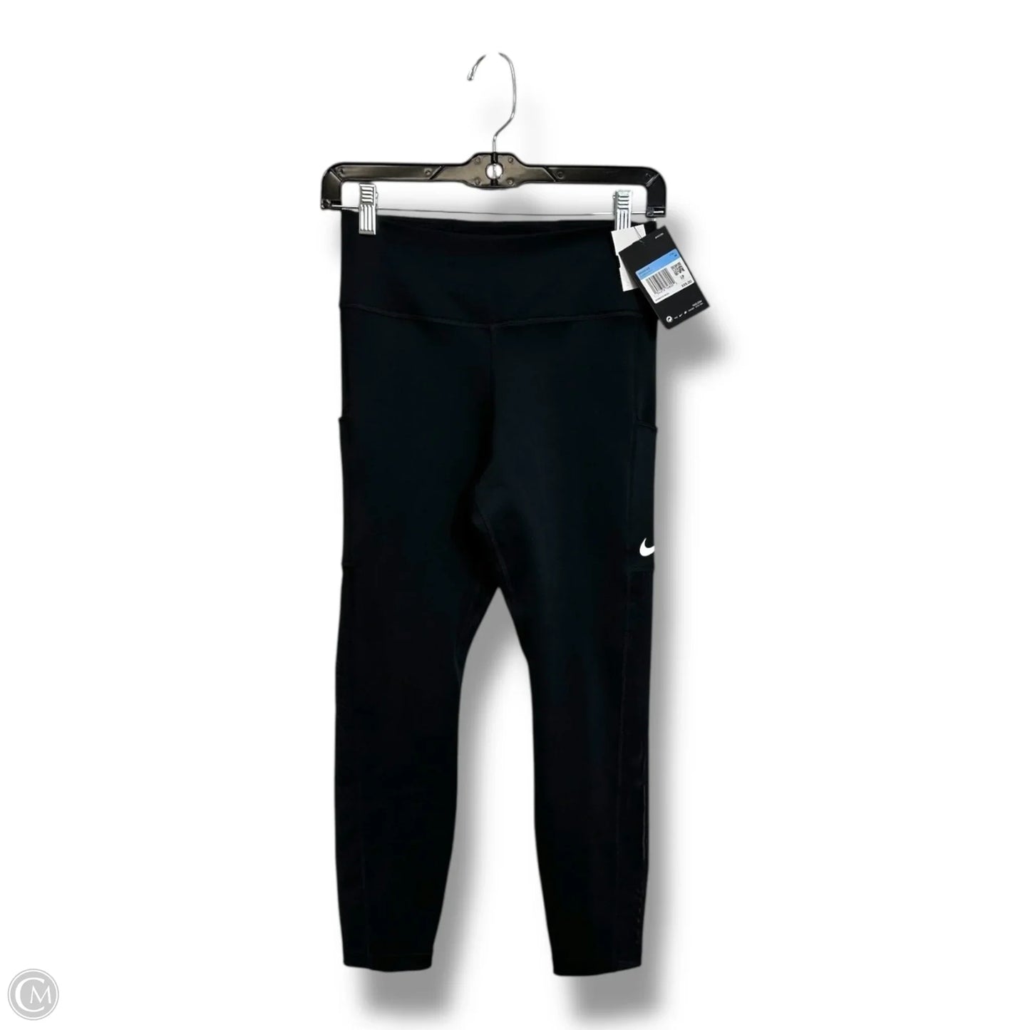 Athletic Leggings By Nike Apparel In Black, Size: M