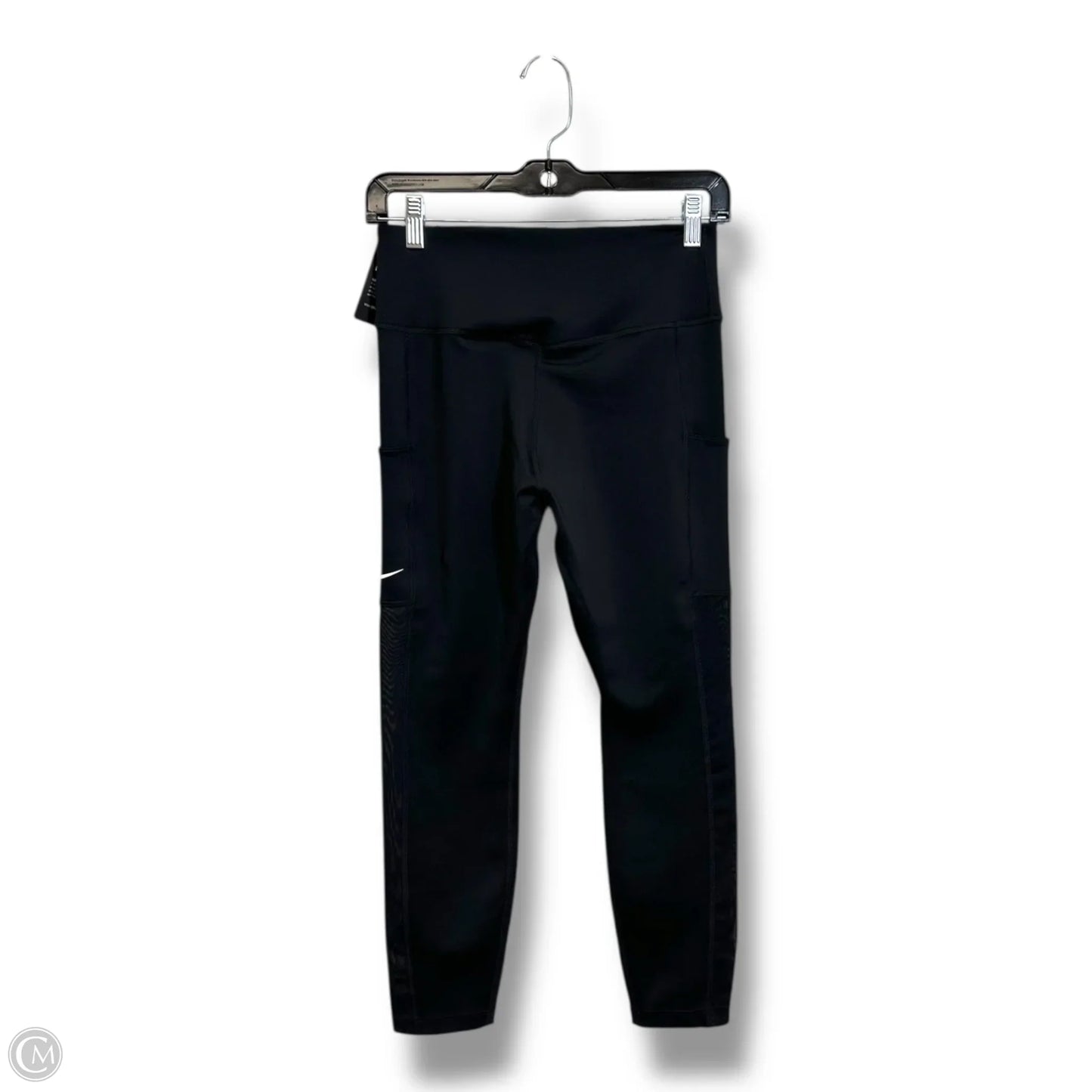 Athletic Leggings By Nike Apparel In Black, Size: M