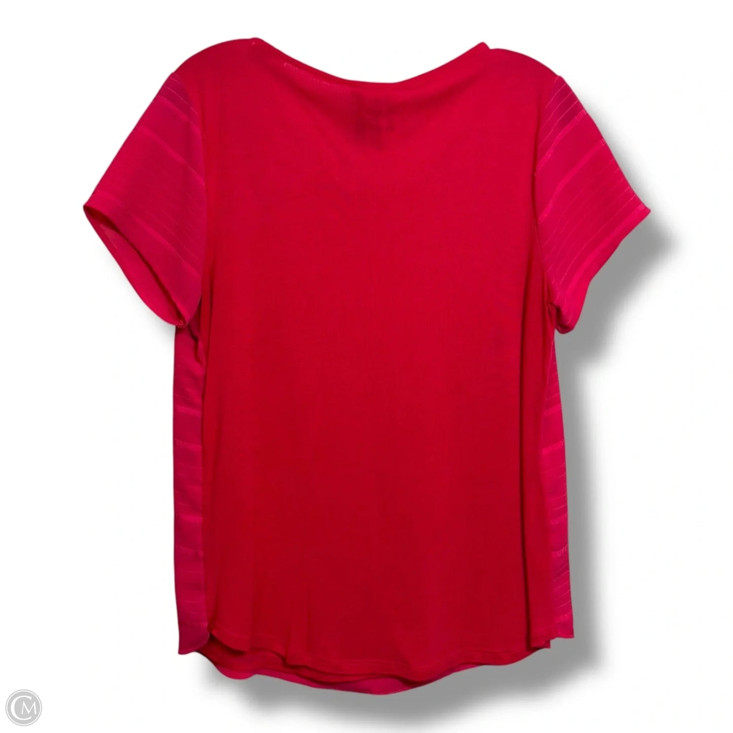 Top Short Sleeve Basic By Ann Taylor In Pink, Size: M