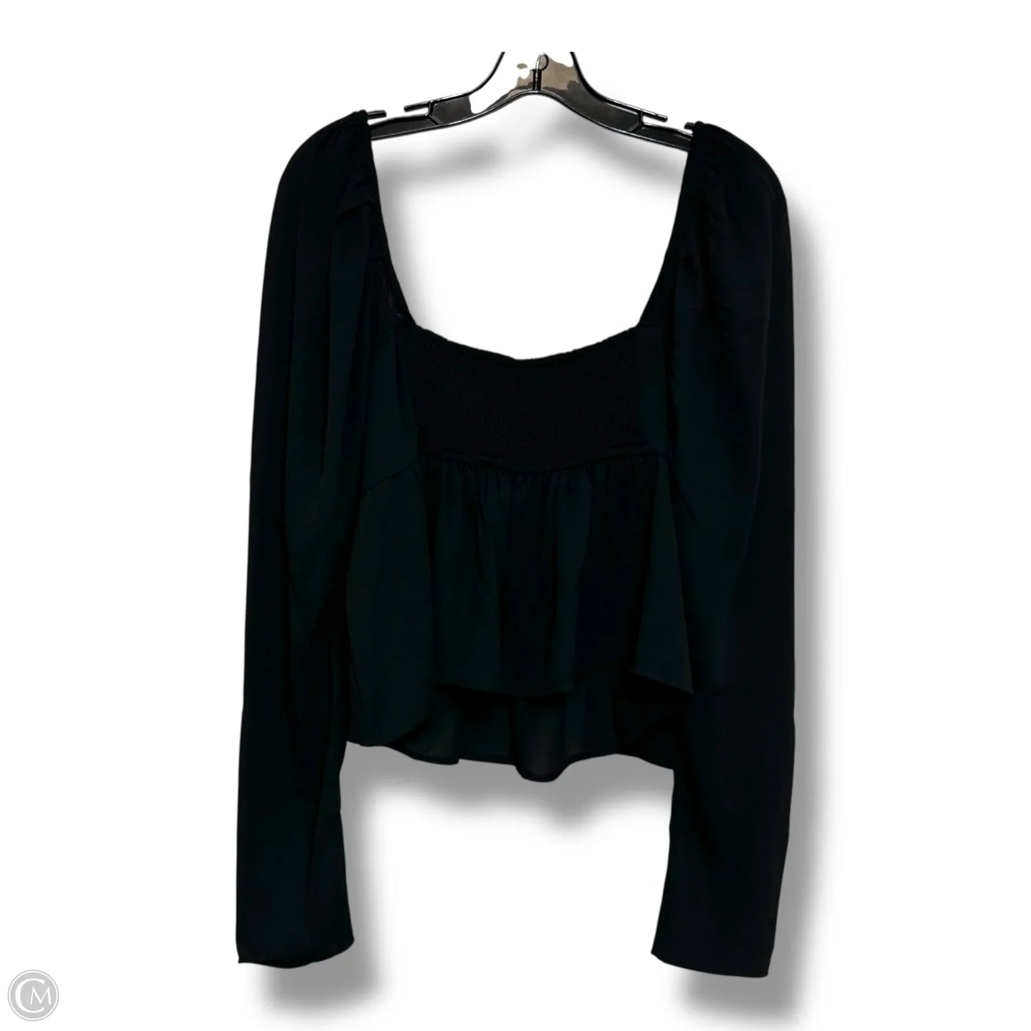 Top Long Sleeve By Abercrombie And Fitch In Black, Size: L
