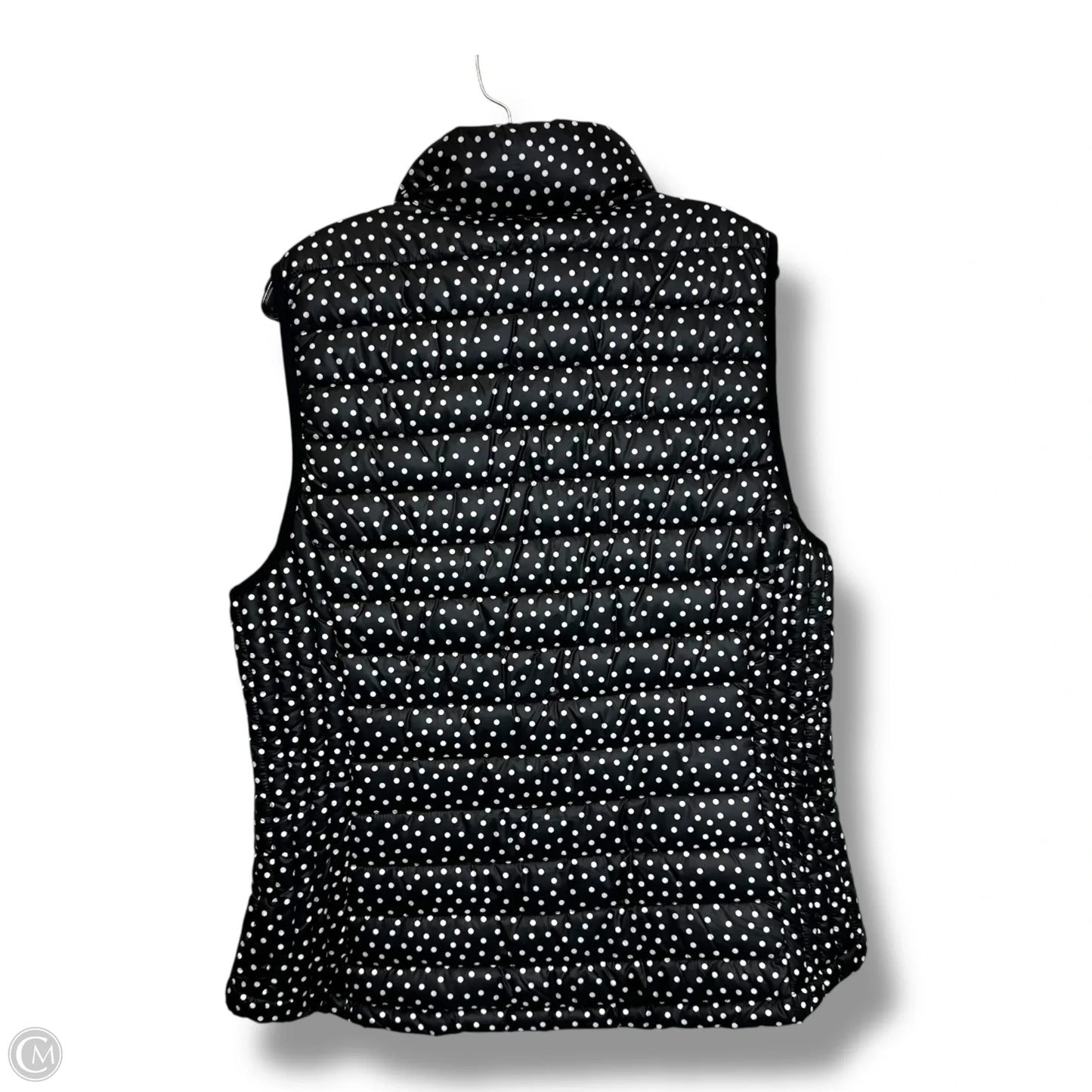 Vest Puffer & Quilted By Tommy Hilfiger In Polkadot Pattern, Size: Xl
