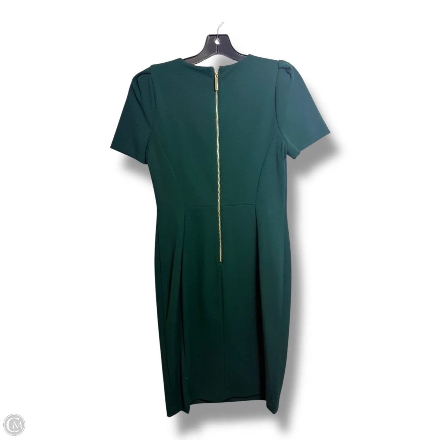 Dress Party Short By Calvin Klein In Green, Size: 8