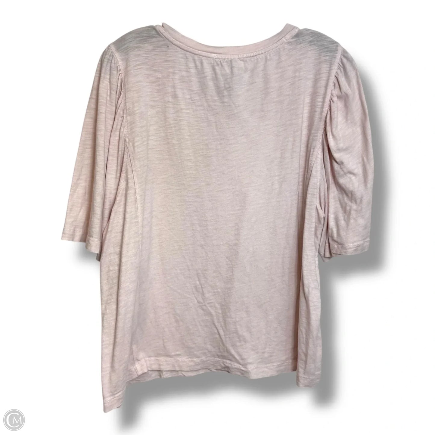 Top Short Sleeve Basic By Evereve In Pink, Size: Xl
