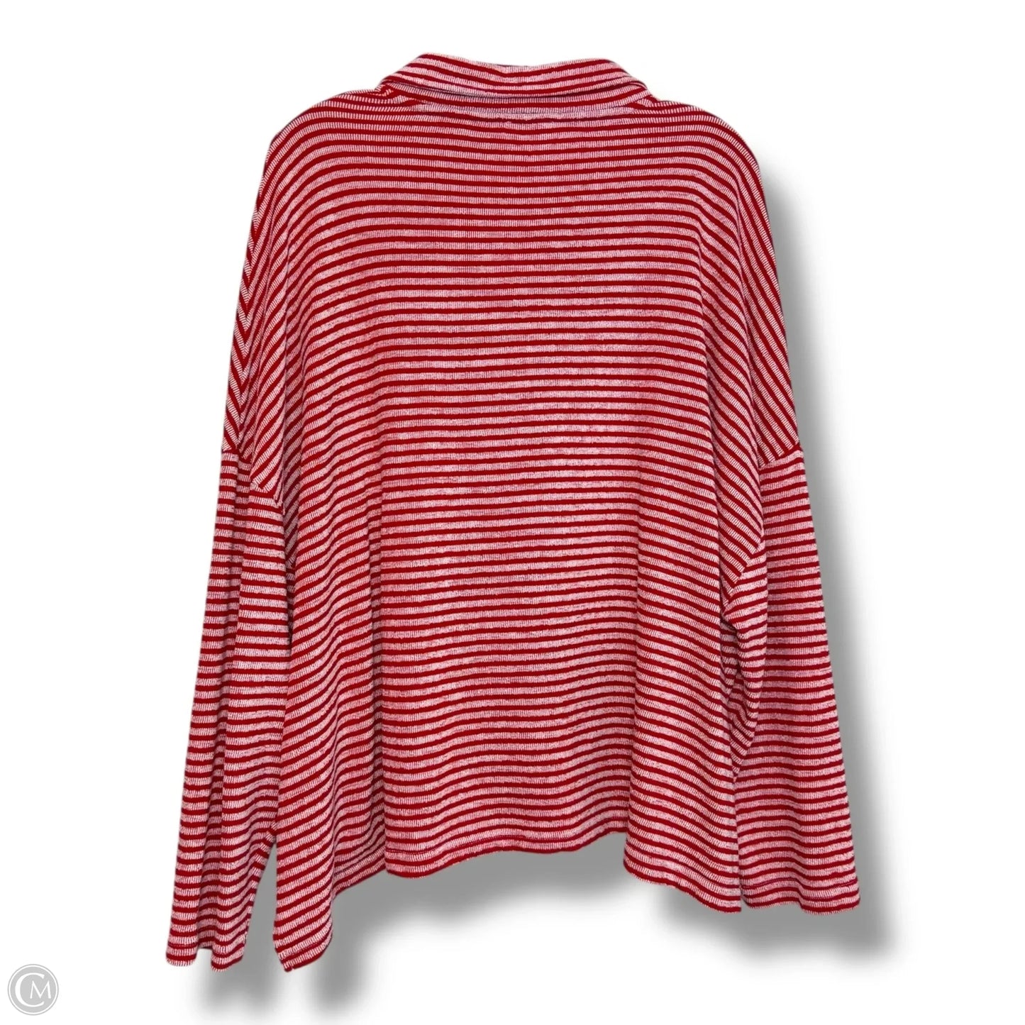 Top 3/4 Sleeve By Splendid In Striped Pattern, Size: L