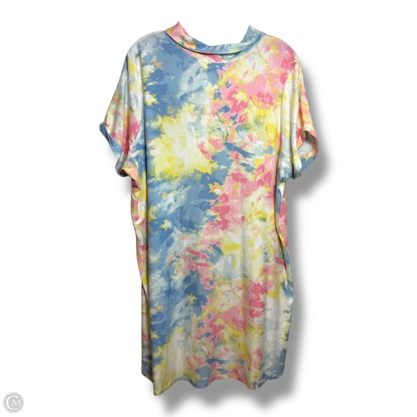 Dress Casual Short By Clothes Mentor In Tie Dye Print, Size: 2x