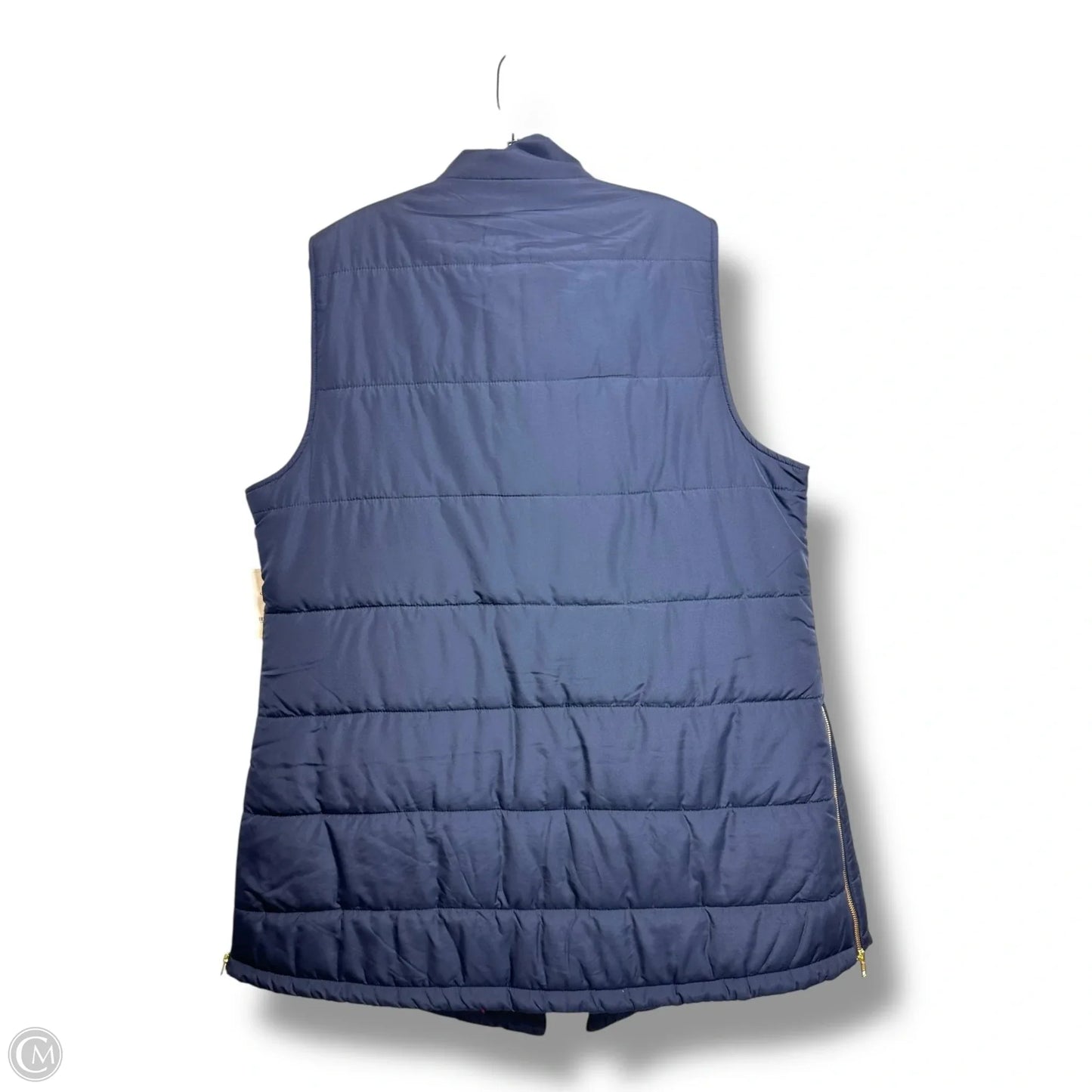 Vest Puffer & Quilted By Crown And Ivy In Navy, Size: 2x