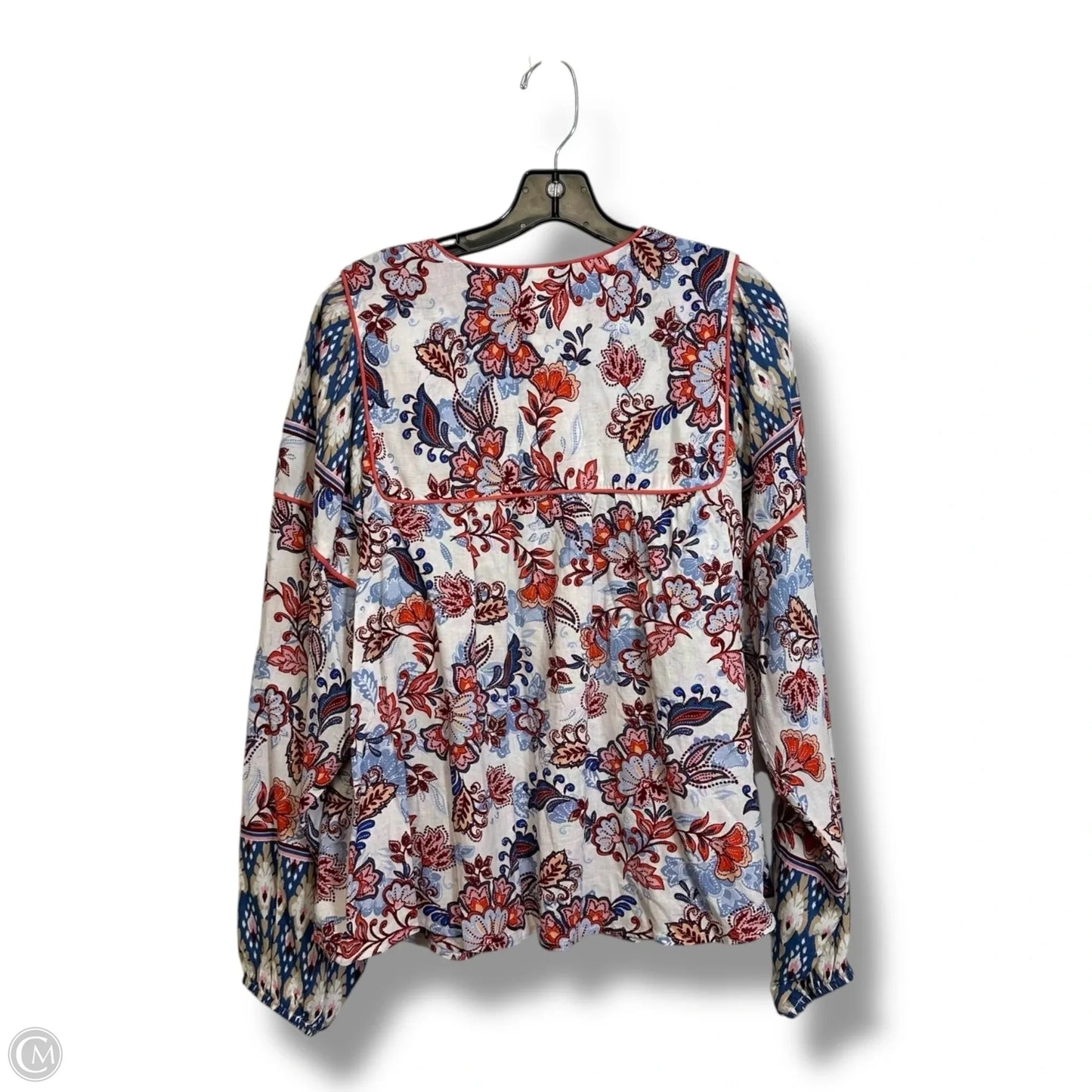 Top Long Sleeve By Evereve In Multi-colored, Size: Xs