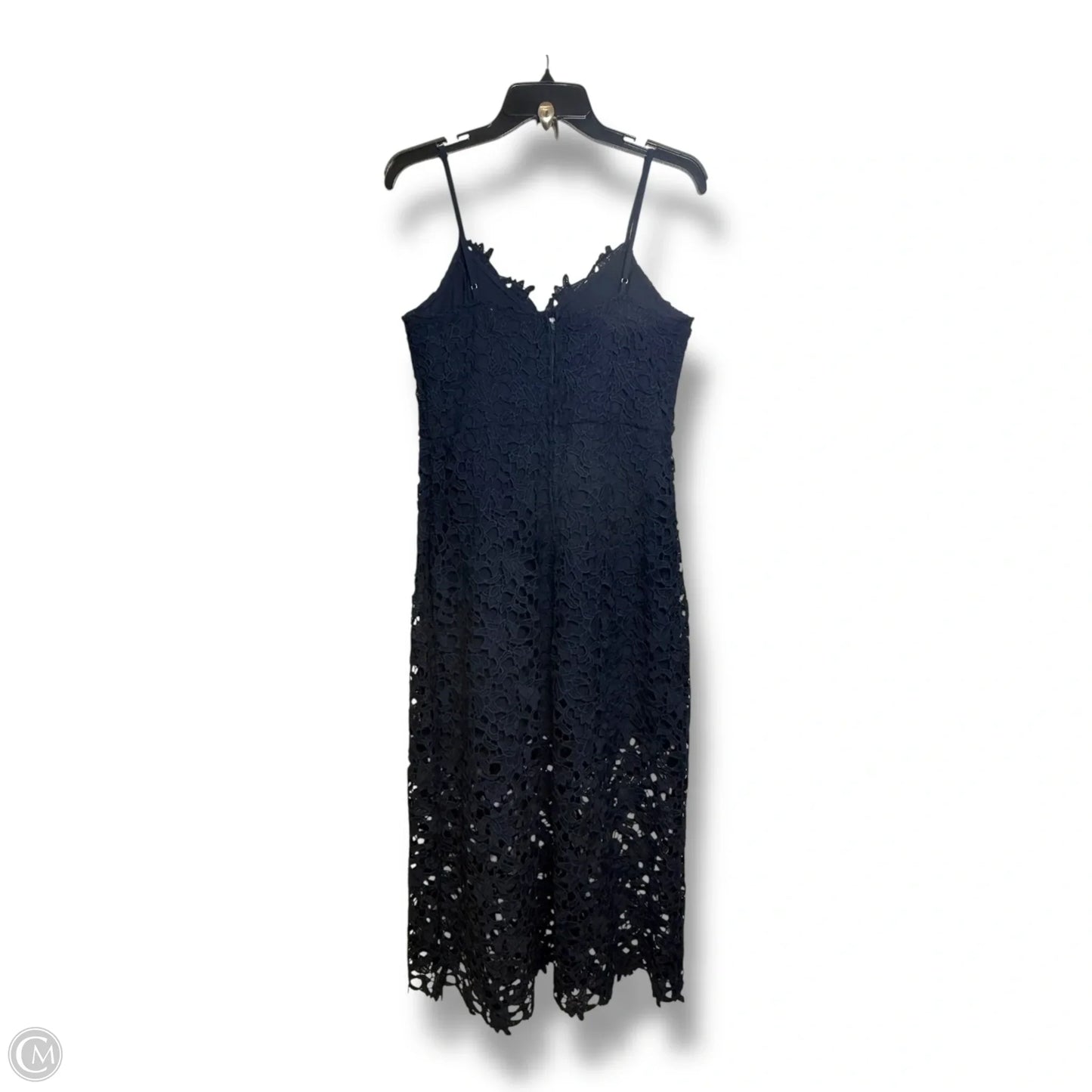 Dress Party Midi By Clothes Mentor In Navy, Size: L