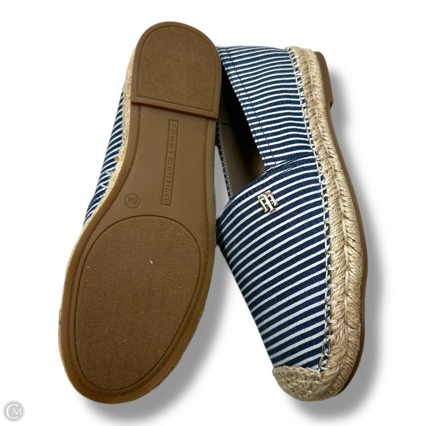 Shoes Flats By Tommy Hilfiger In Striped Pattern, Size: 8
