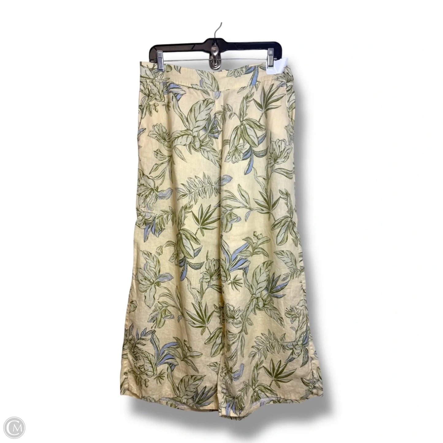 Capris By Tahari By Arthur Levine In Yellow, Size: Xl