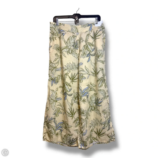 Capris By Tahari By Arthur Levine In Yellow, Size: Xl