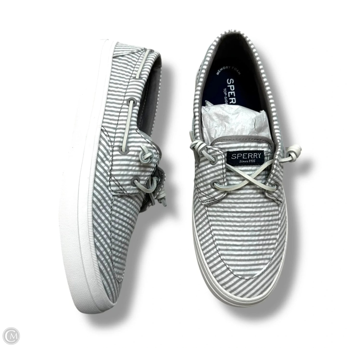 Shoes Flats By Sperry In Striped Pattern, Size: 8