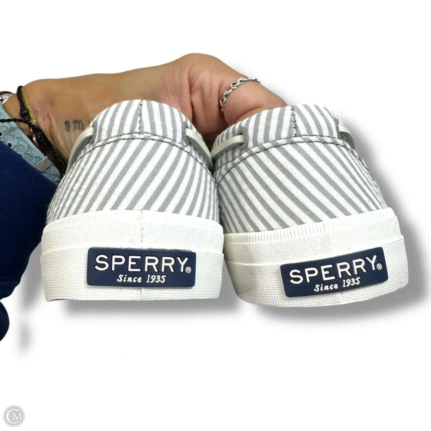 Shoes Flats By Sperry In Striped Pattern, Size: 8