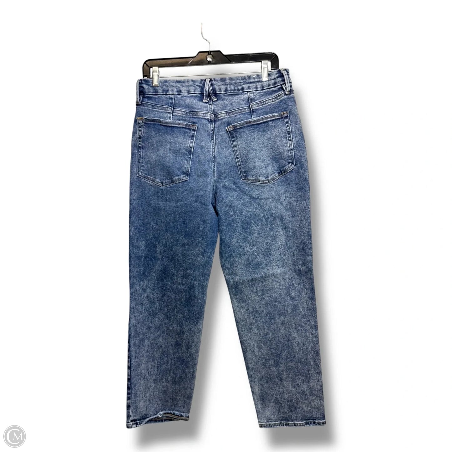 Jeans Straight By Good American In Blue Denim, Size: 14