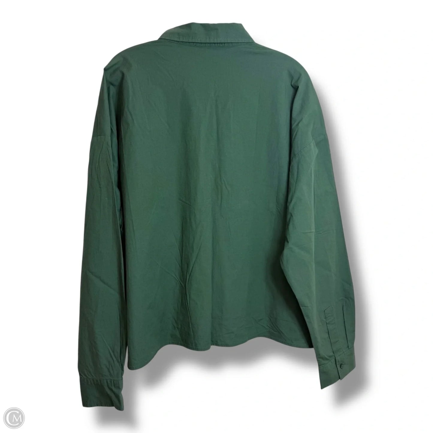 Blouse Long Sleeve By Ann Taylor In Green, Size: M