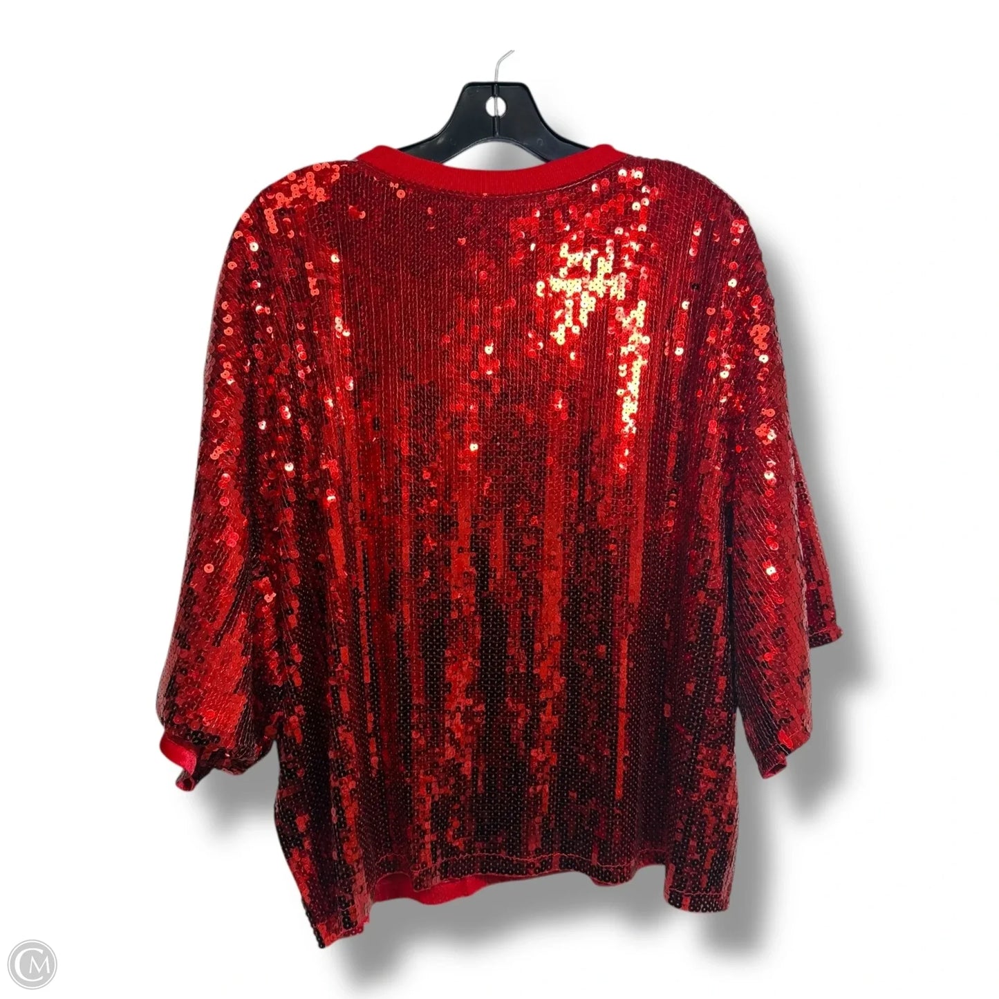 Merry Christmas holiday Top Short Sleeve By Simply Southern In Red, Size: Xxl