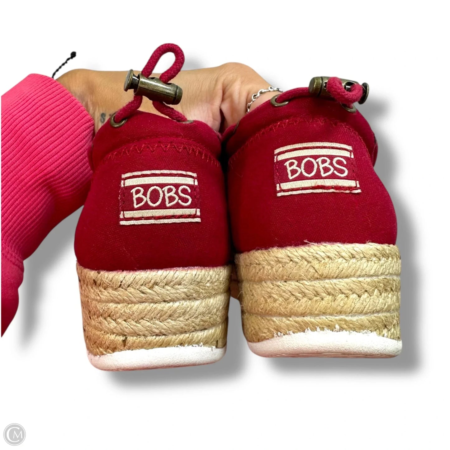 Shoes Heels Wedge By Bobs In Red, Size: 10
