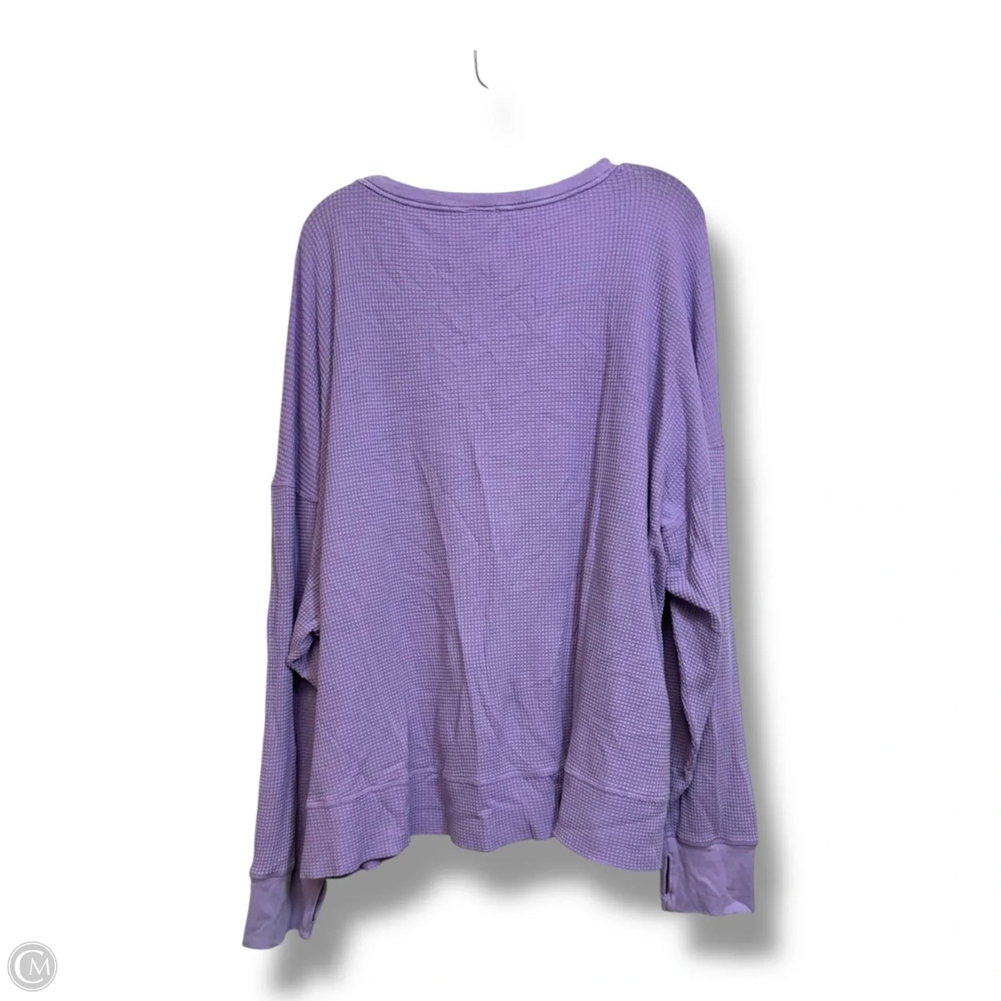 Top Long Sleeve By Aerie In Purple, Size: Xxl