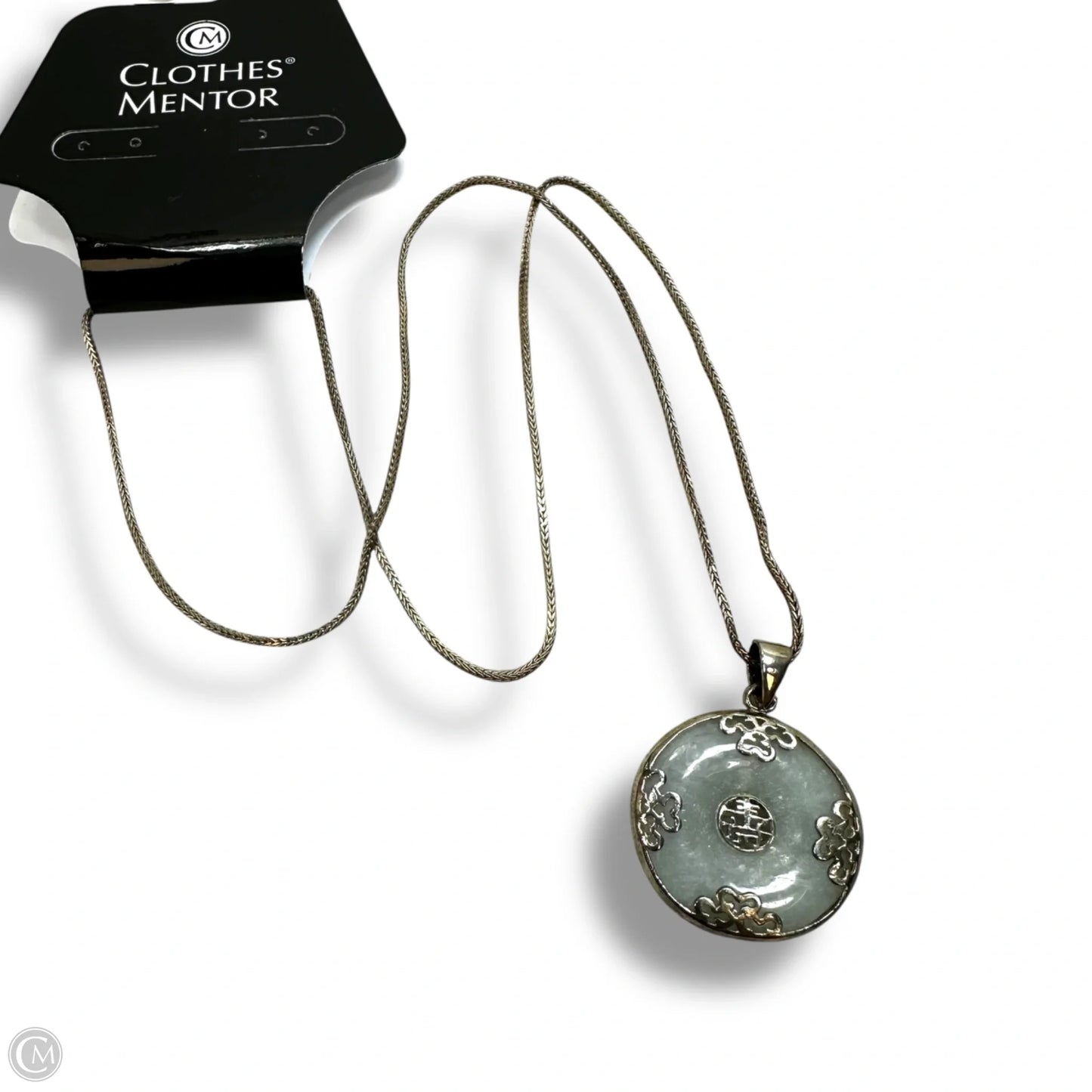 Sterling silver & jade Necklace Chain By Clothes Mentor