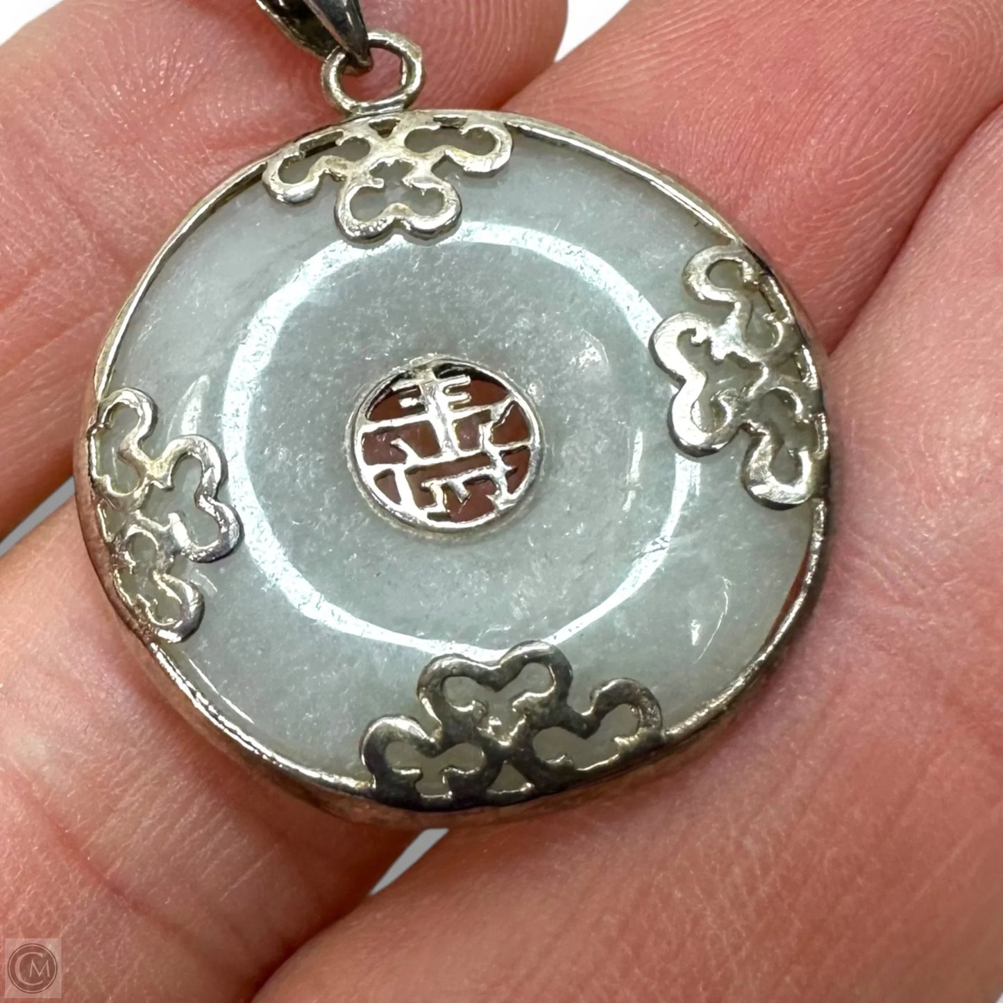 Sterling silver & jade Necklace Chain By Clothes Mentor