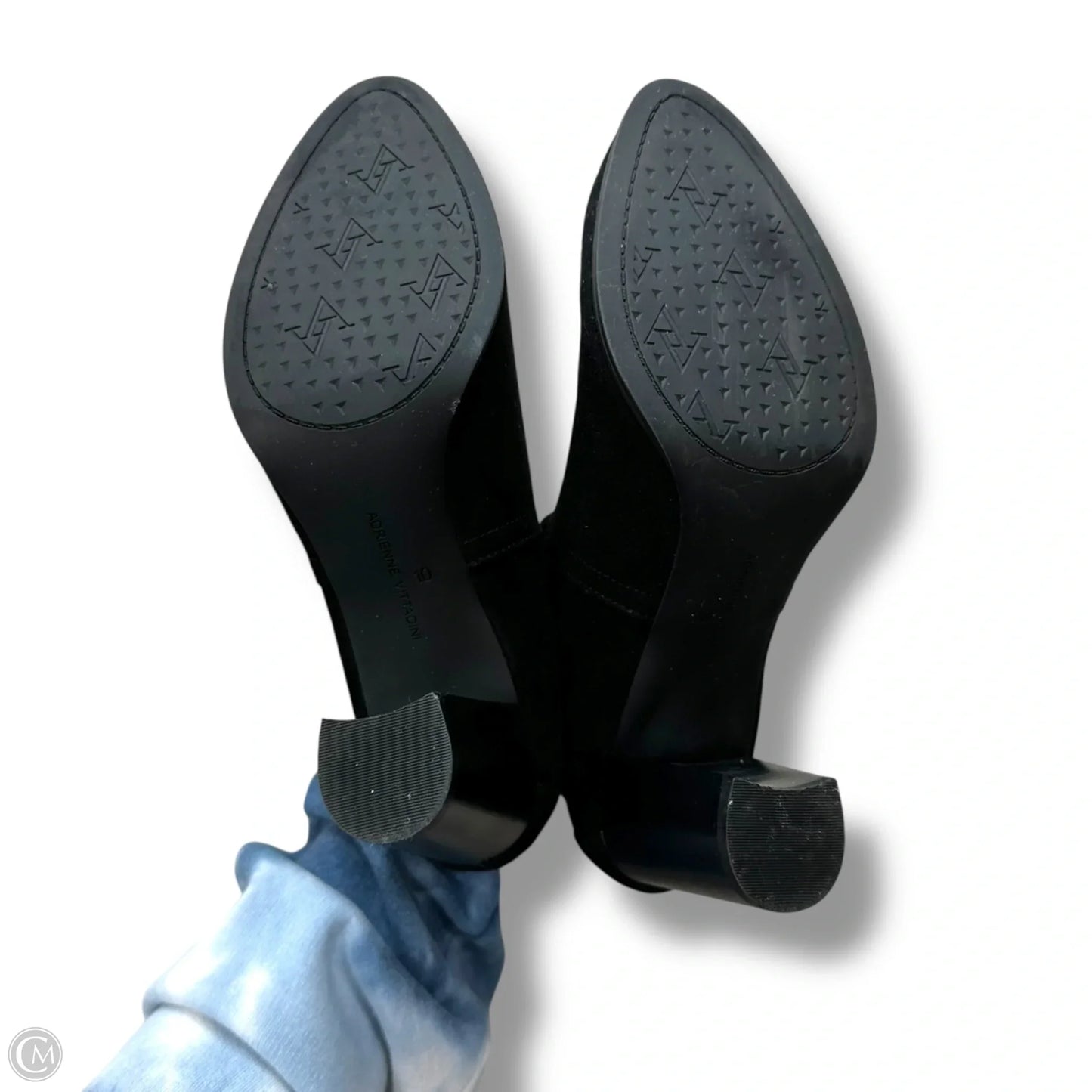 Boots Ankle Heels By Adrienne Vittadini In Black, Size: 10