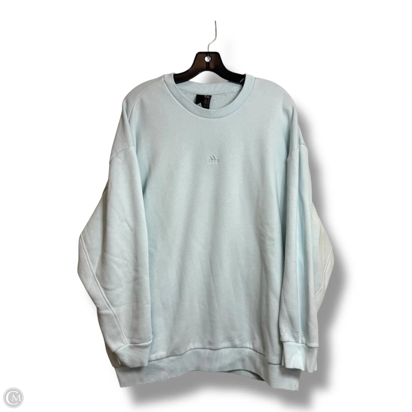 Sweatshirt Crewneck By Adidas In Blue, Size: M