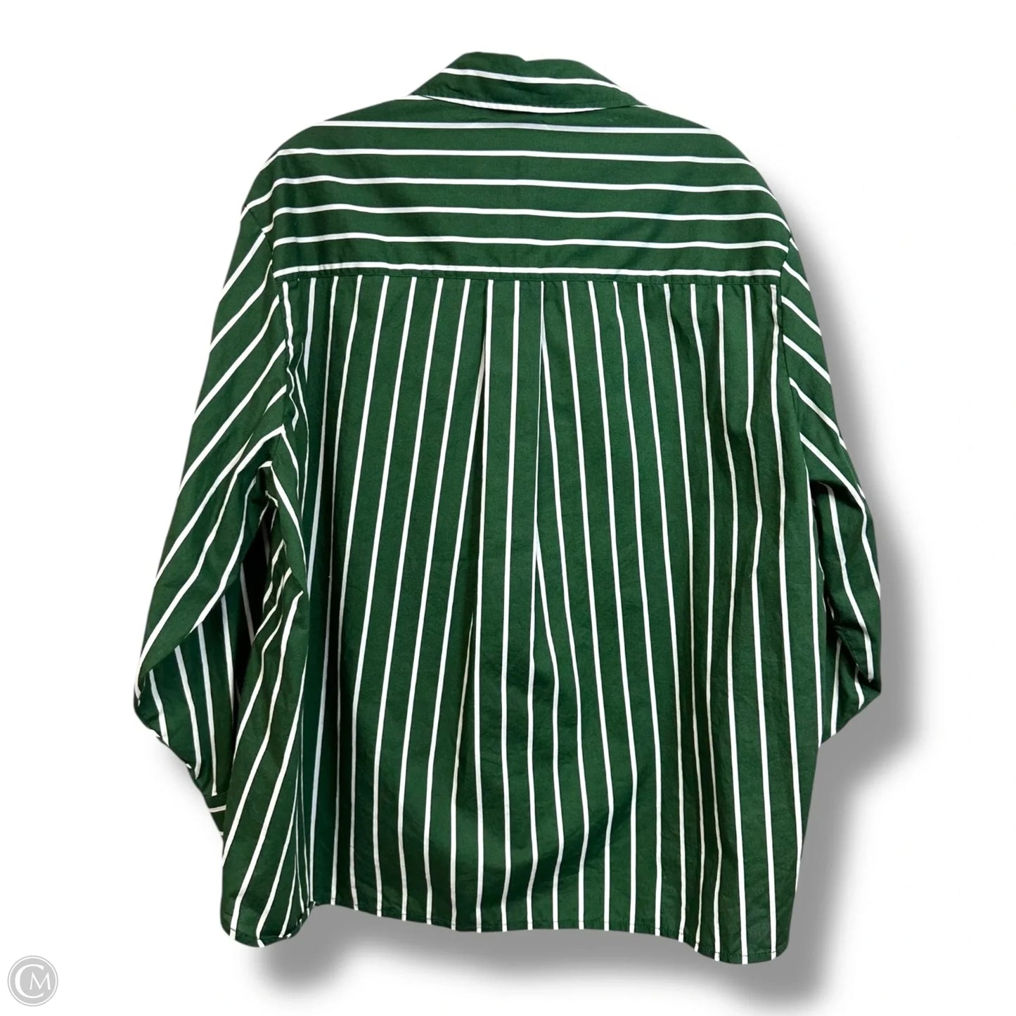 Blouse Long Sleeve By Aerie In Striped Pattern, Size: Xxs