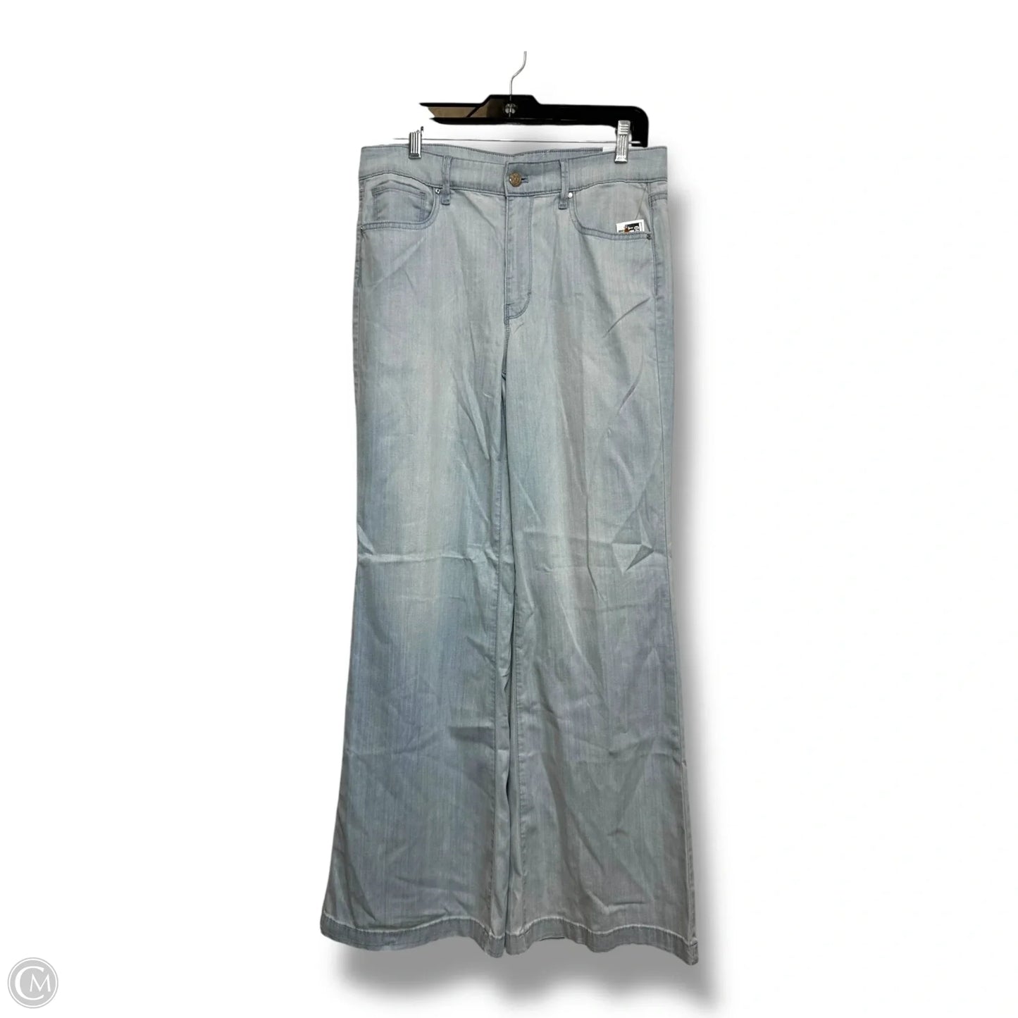 Jeans high rise Wide Leg By White House Black Market In Blue Denim, Size: 8l