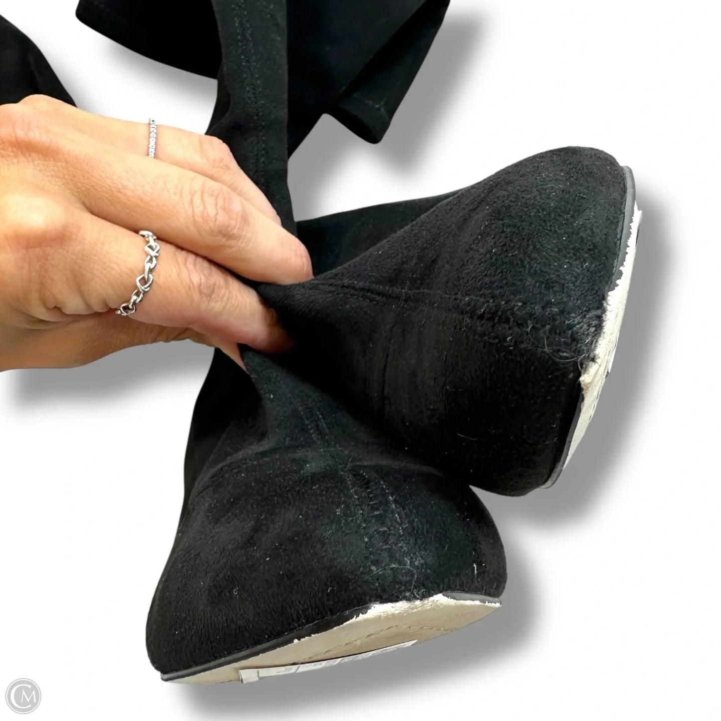 Boots Mid-calf Heels By Donald Pliner In Black, Size: 7.5