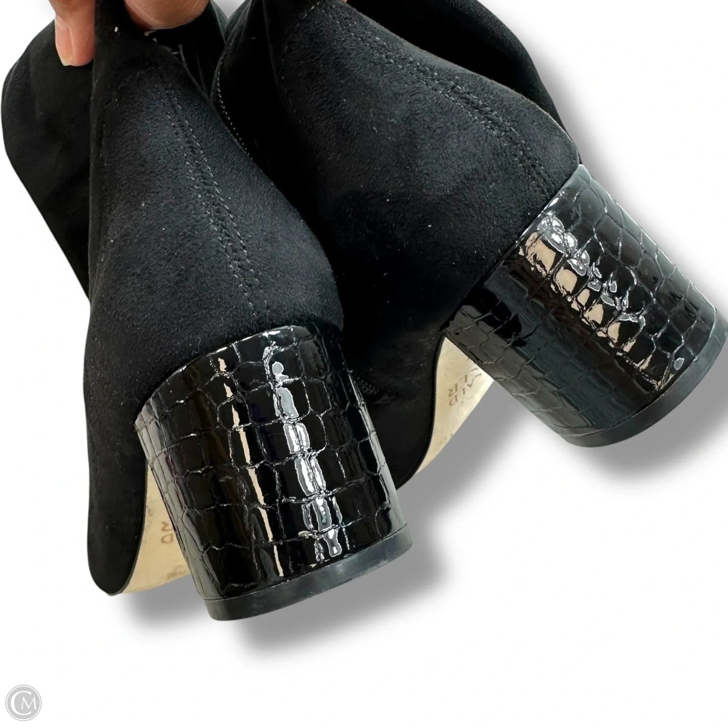 Boots Mid-calf Heels By Donald Pliner In Black, Size: 7.5