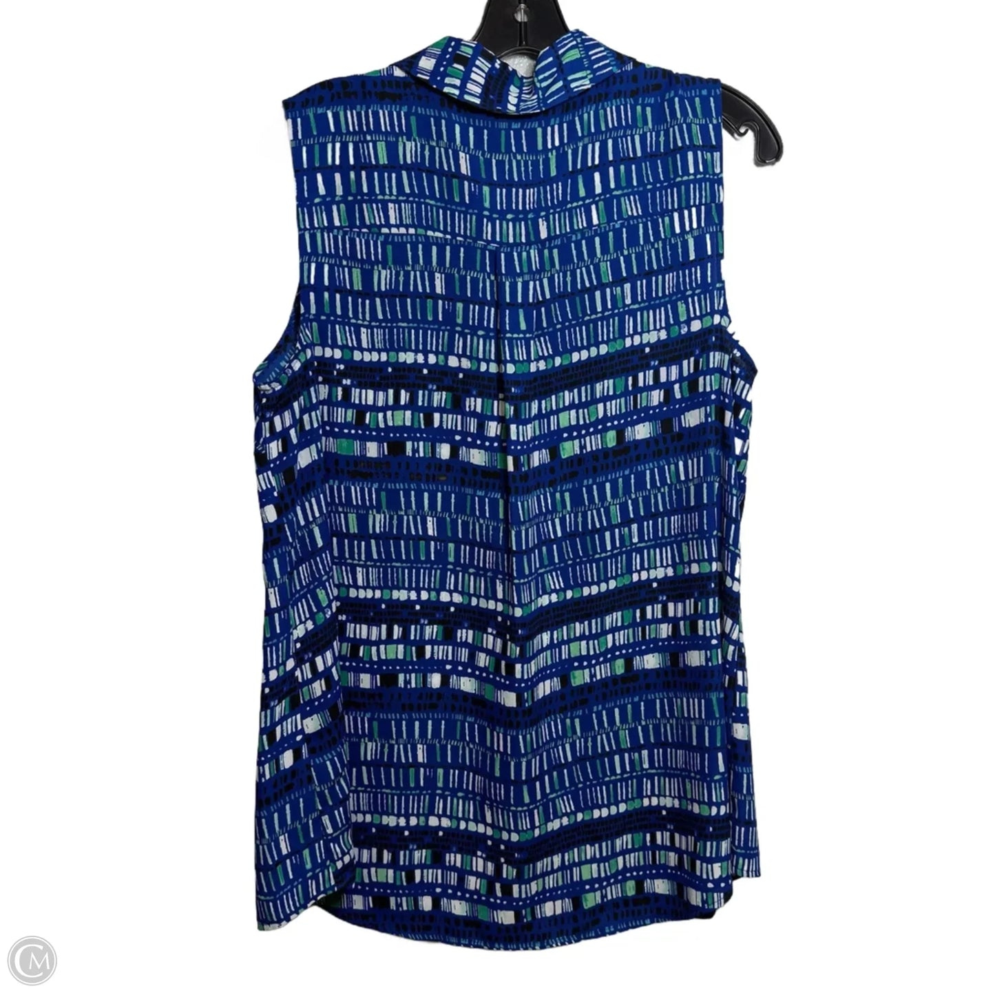 Top Sleeveless By Apt 9 In Blue, Size: 1x