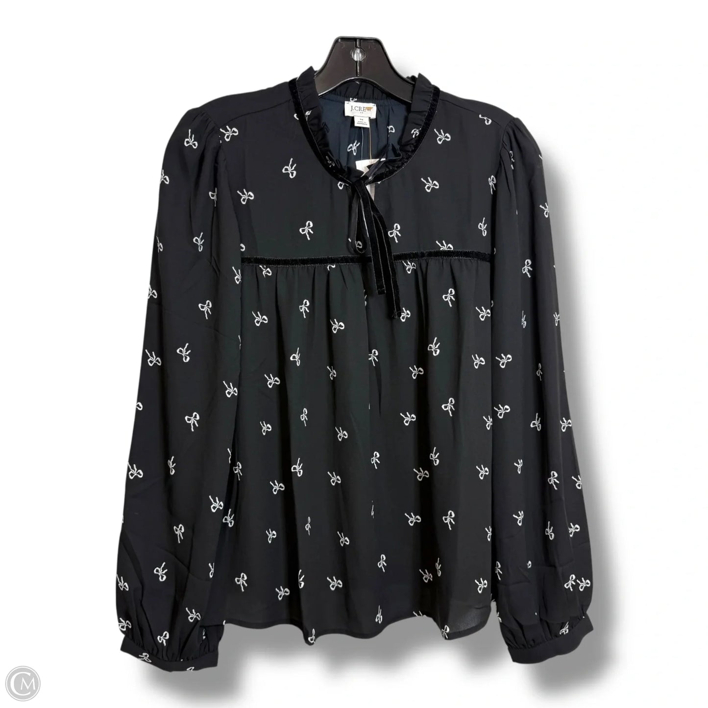 Top Long Sleeve By J. Crew In Black, Size: M