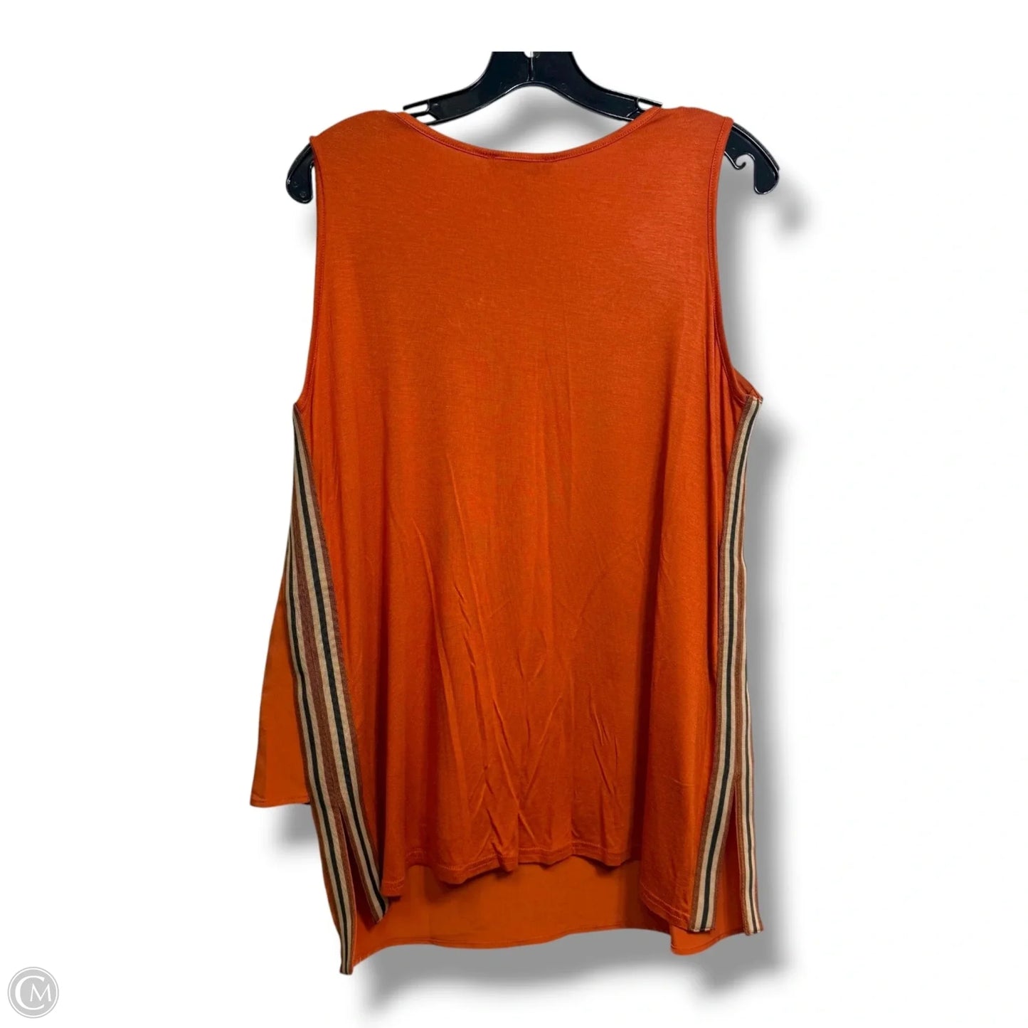Top Sleeveless By Diane Gilman In Copper, Size: M