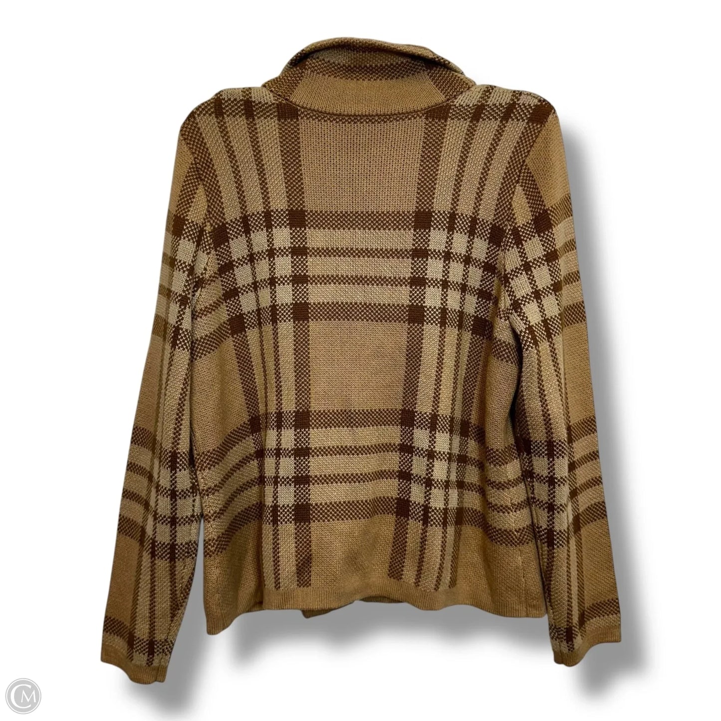 Cardigan By Isaac Mizrahi Live Qvc In Animal Print, Size: L
