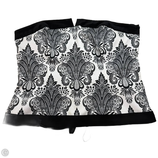 Corset Tank Top By White House Black Market In Paisley Print, Size: Xl