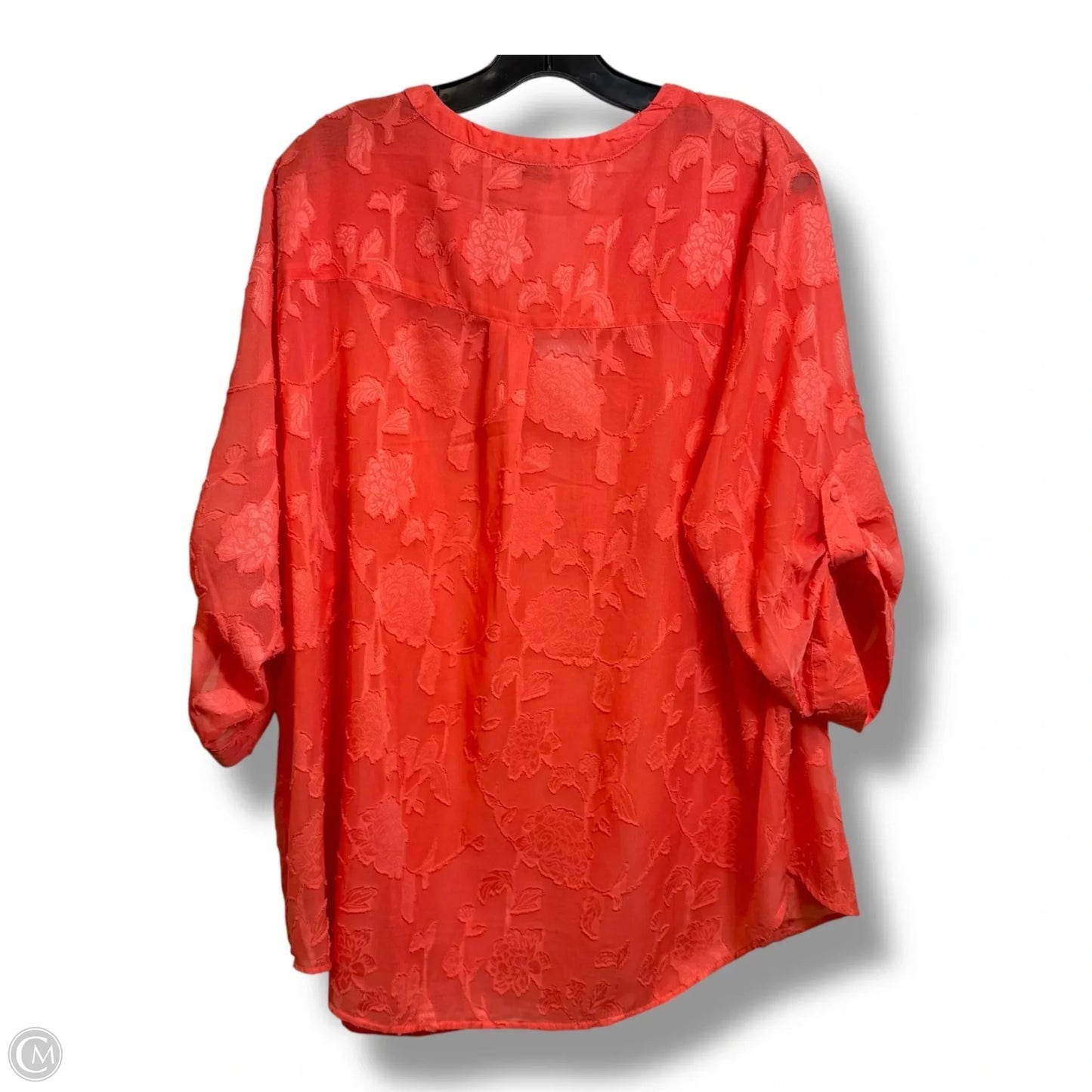 Top Short Sleeve By Torrid In Coral, Size: 3x