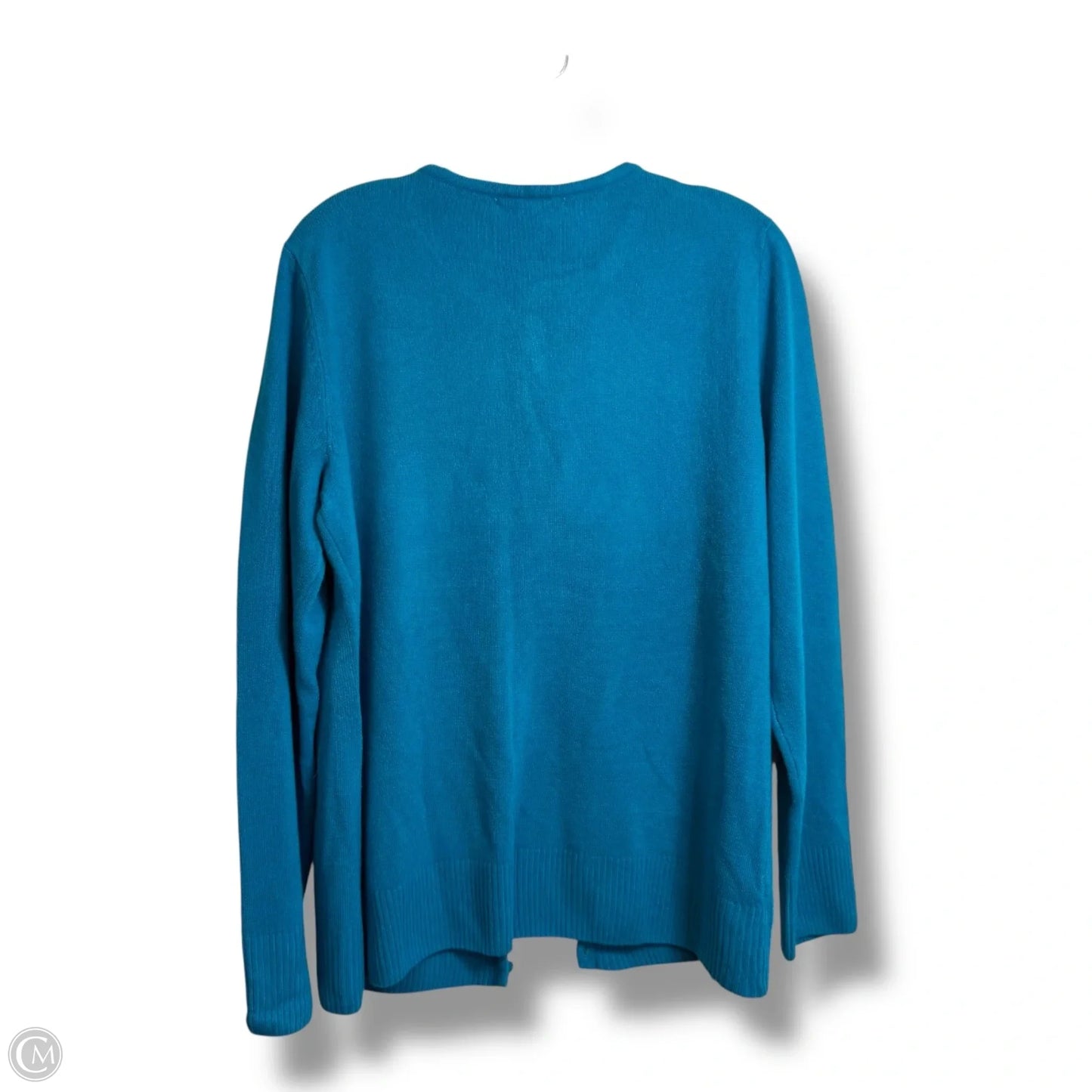 Cardigan By Christopher And Banks In Aqua, Size: L