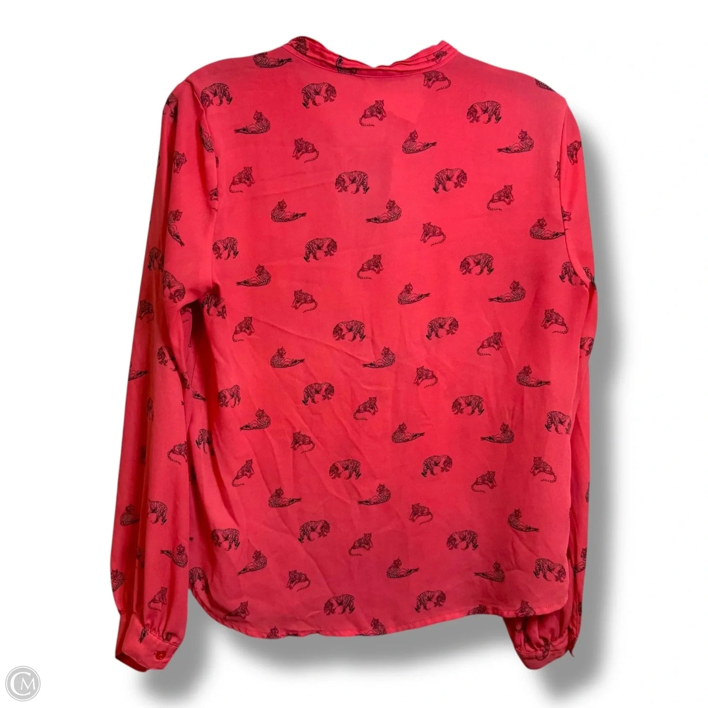 Top Long Sleeve By Banana Republic In Coral, Size: S
