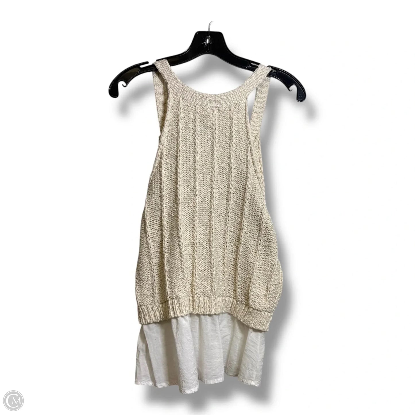 Tank Top By Anthropologie In Ivory, Size: M