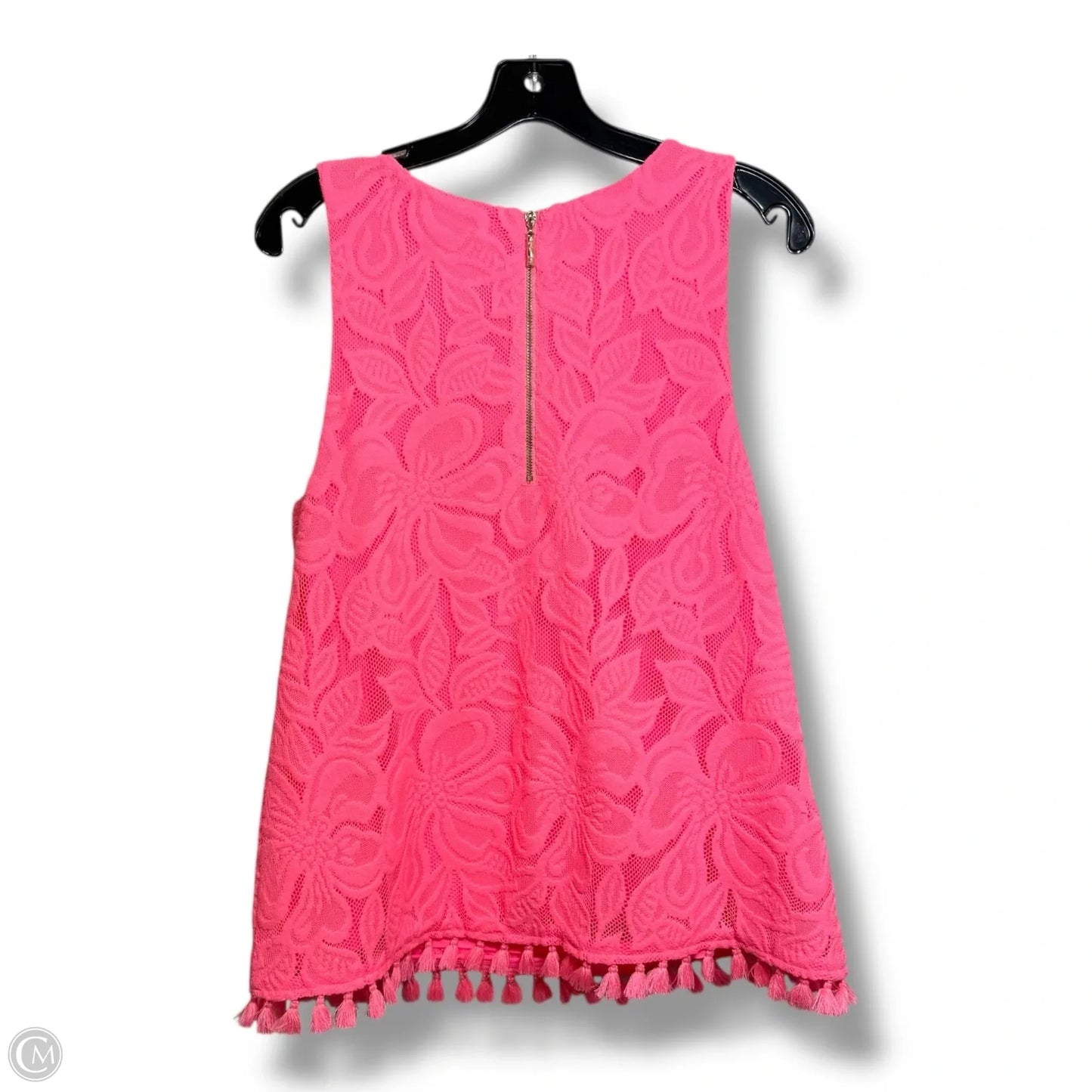 Top Sleeveless Designer By Lilly Pulitzer In Pink, Size: L