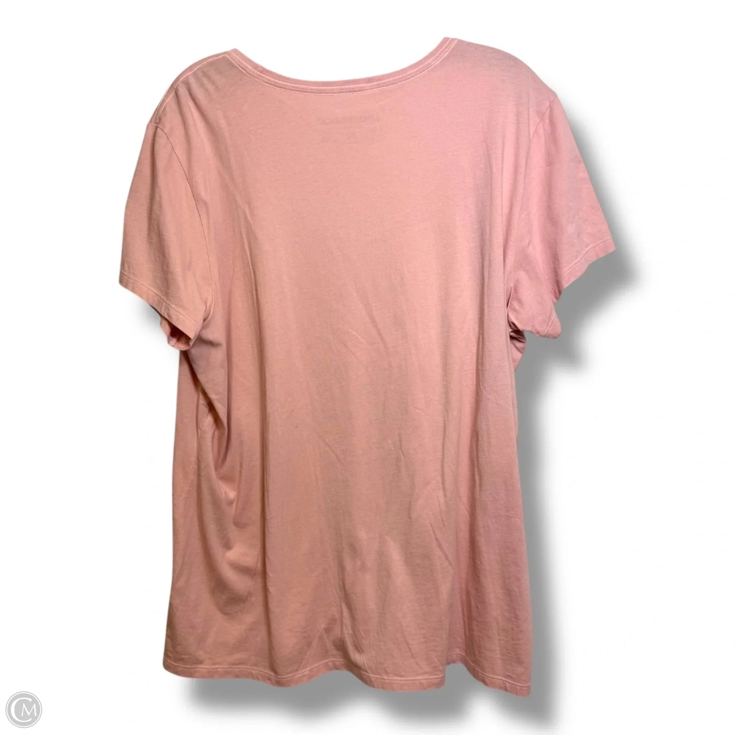 Top Short Sleeve By Life Is Good In Mauve, Size: Xl