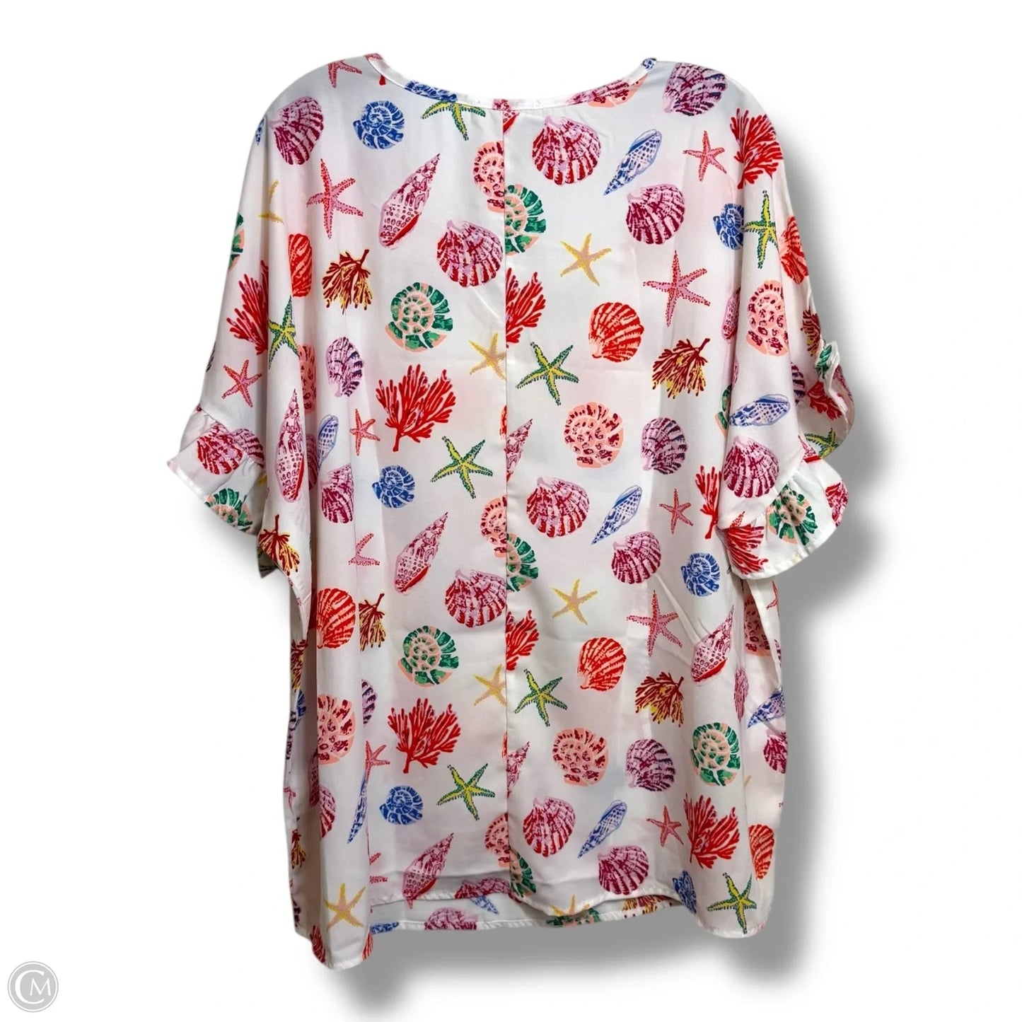 Top Short Sleeve By Entro In Nautical Print, Size: Xl